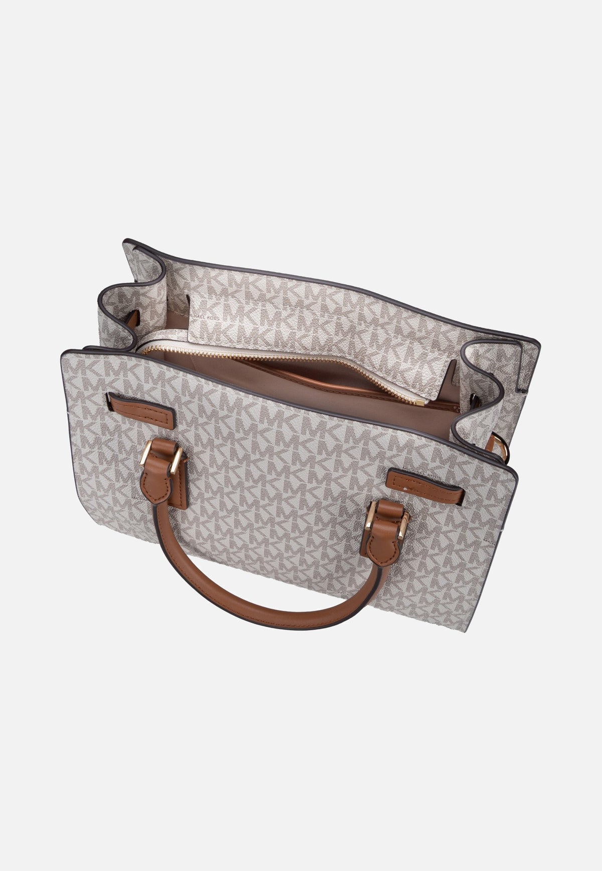 Michael Kors Hamilton Moderne SM Satchel Vanilla/Acorn Satchel
