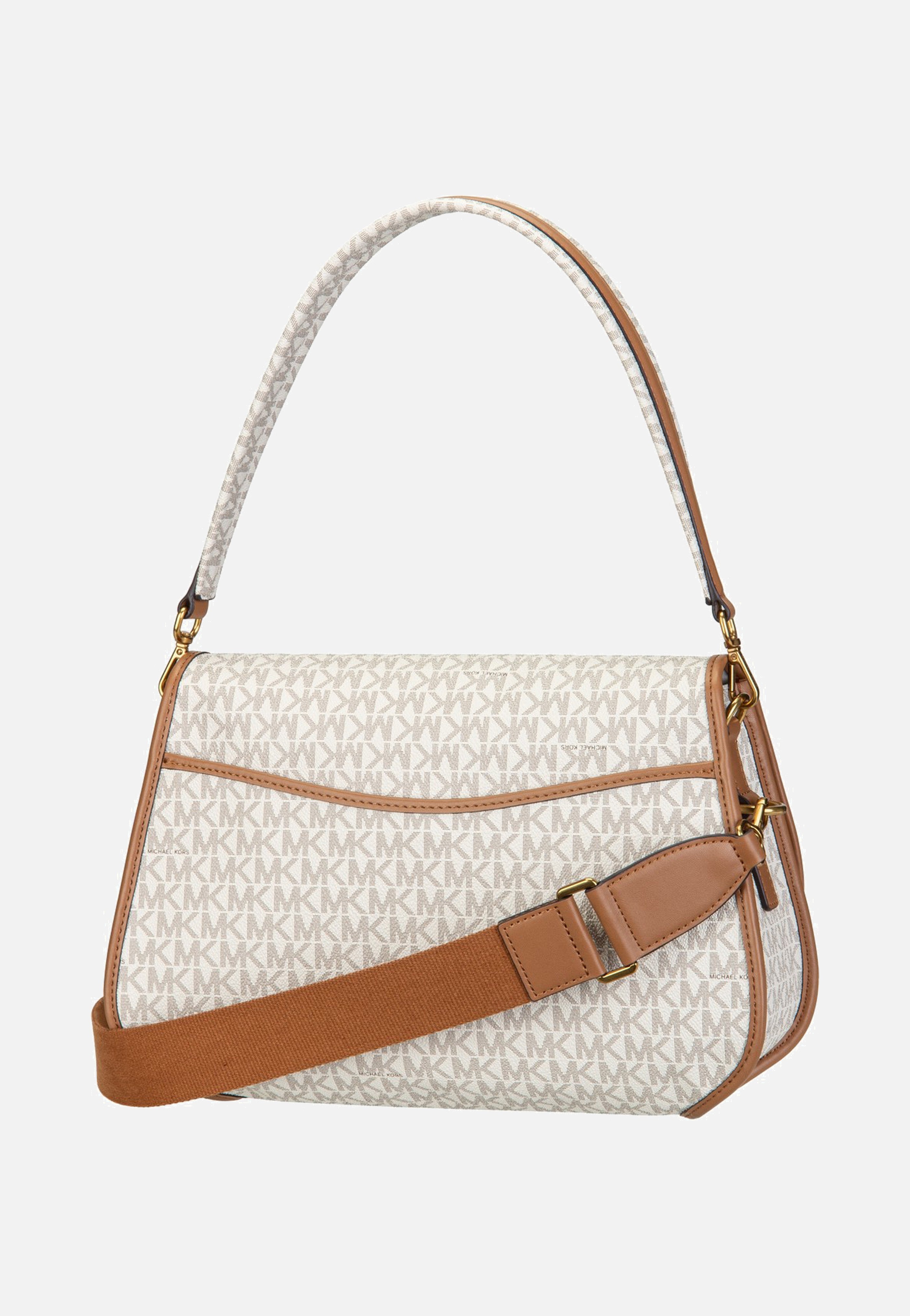 Michael Kors Holmes Medium Conv Msgr Vanilla/Acorn Messenger Bag
