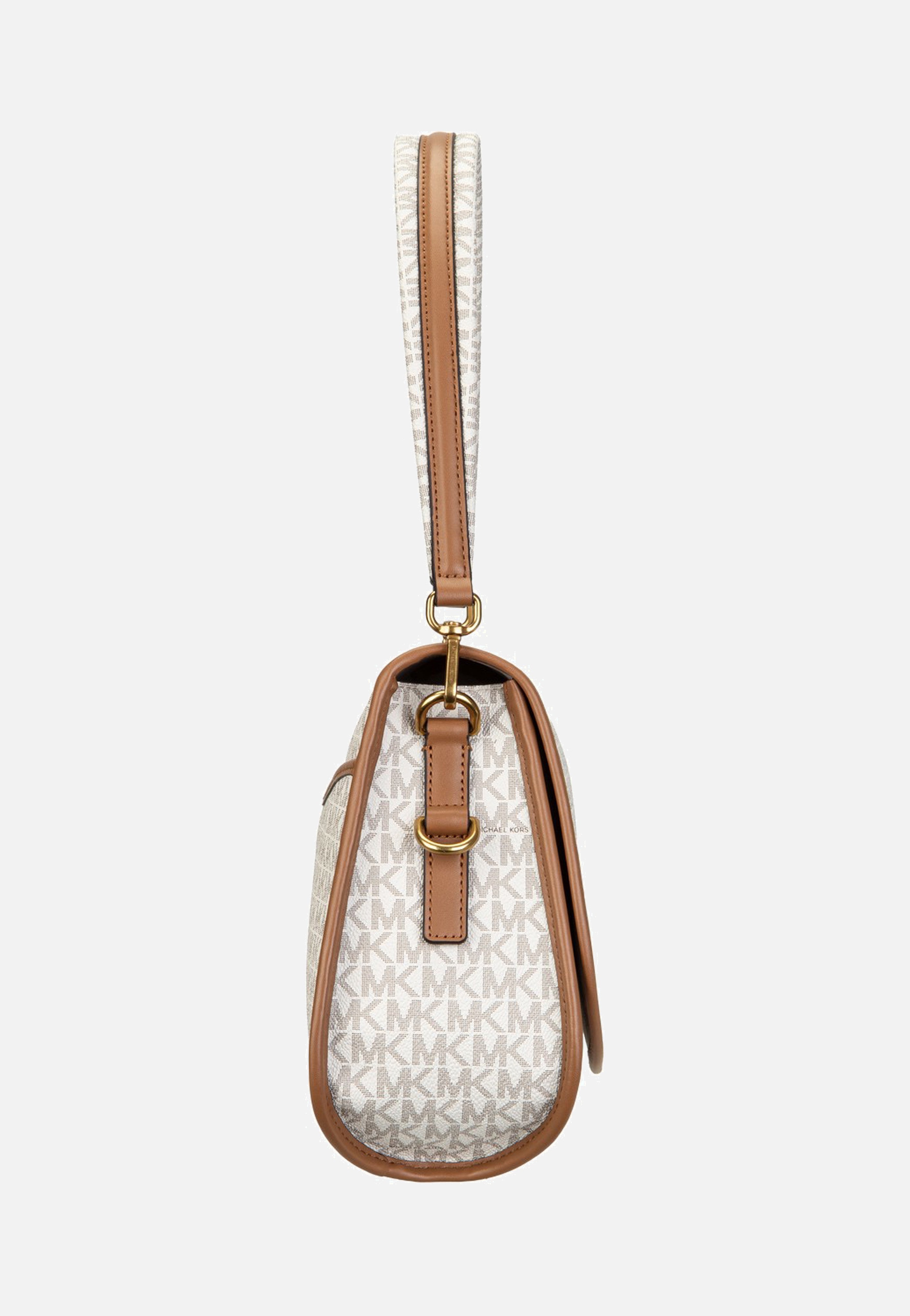 Michael Kors Holmes Medium Conv Msgr Vanilla/Acorn Messenger Bag