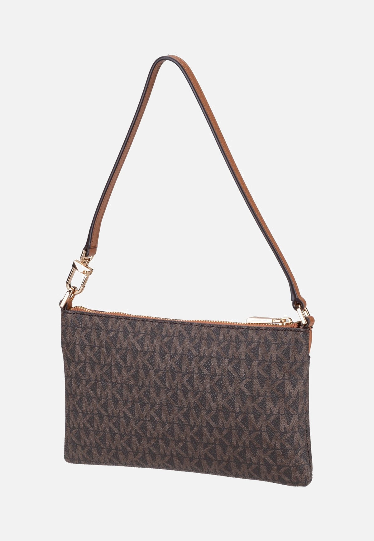 Michael Kors Jet Set MD Tz Conv Wristlet Brown/Acorn Clutch