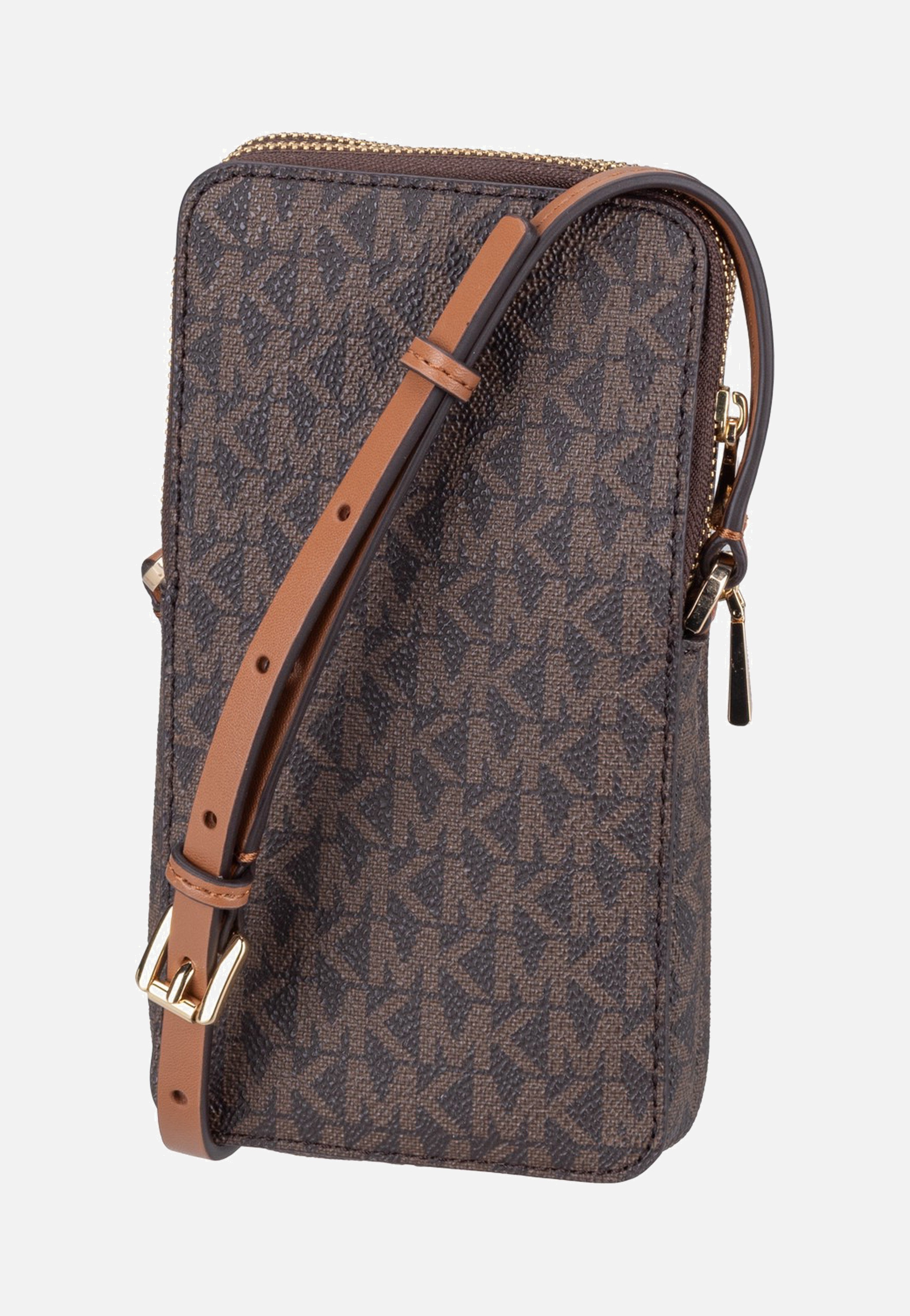 Michael Kors Jet Set SM Ns Double Zip Phone Xbody Brown/Acorn Beuteltasche