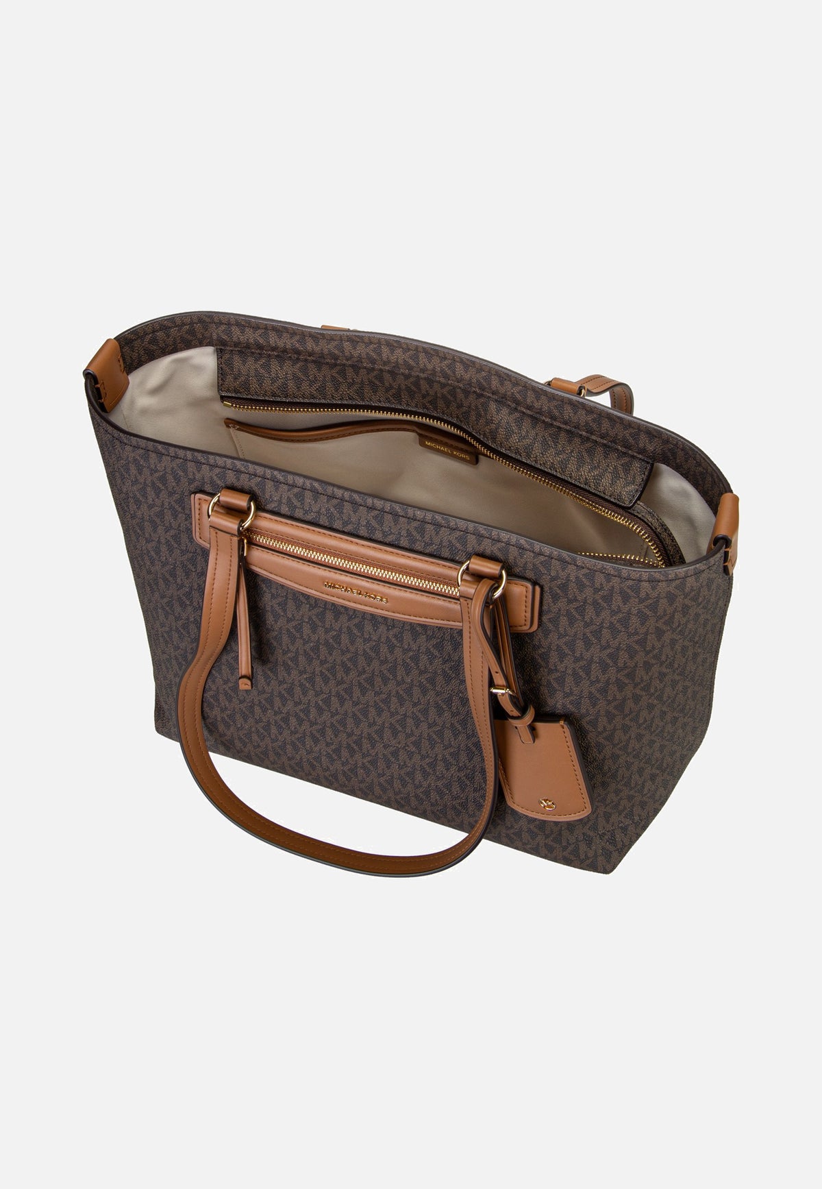 Michael Kors Jet Set Travel MD Ew Tz Tote Brown/Acorn Shopper