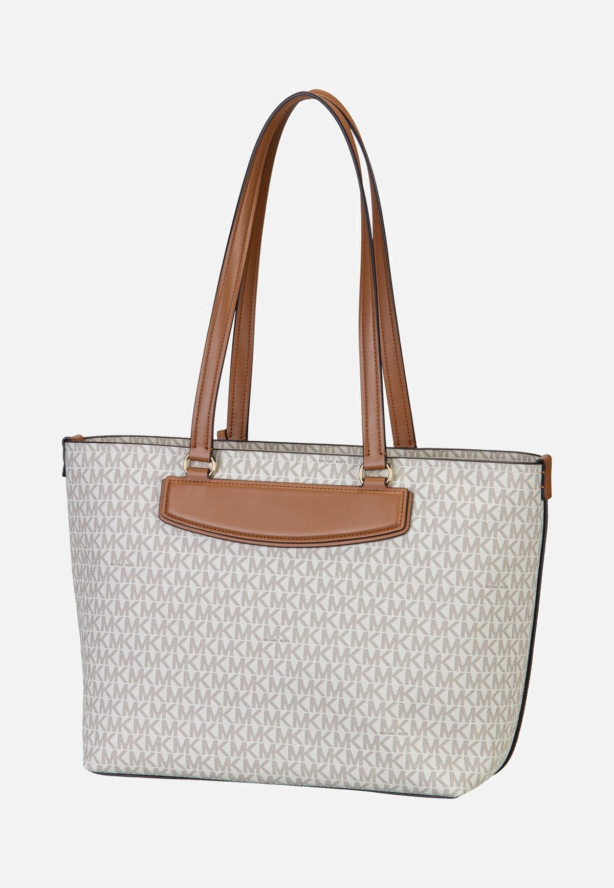 Michael Kors Jet Set Travel MD Ew Tz Tote Vanilla/Acorn Shopper