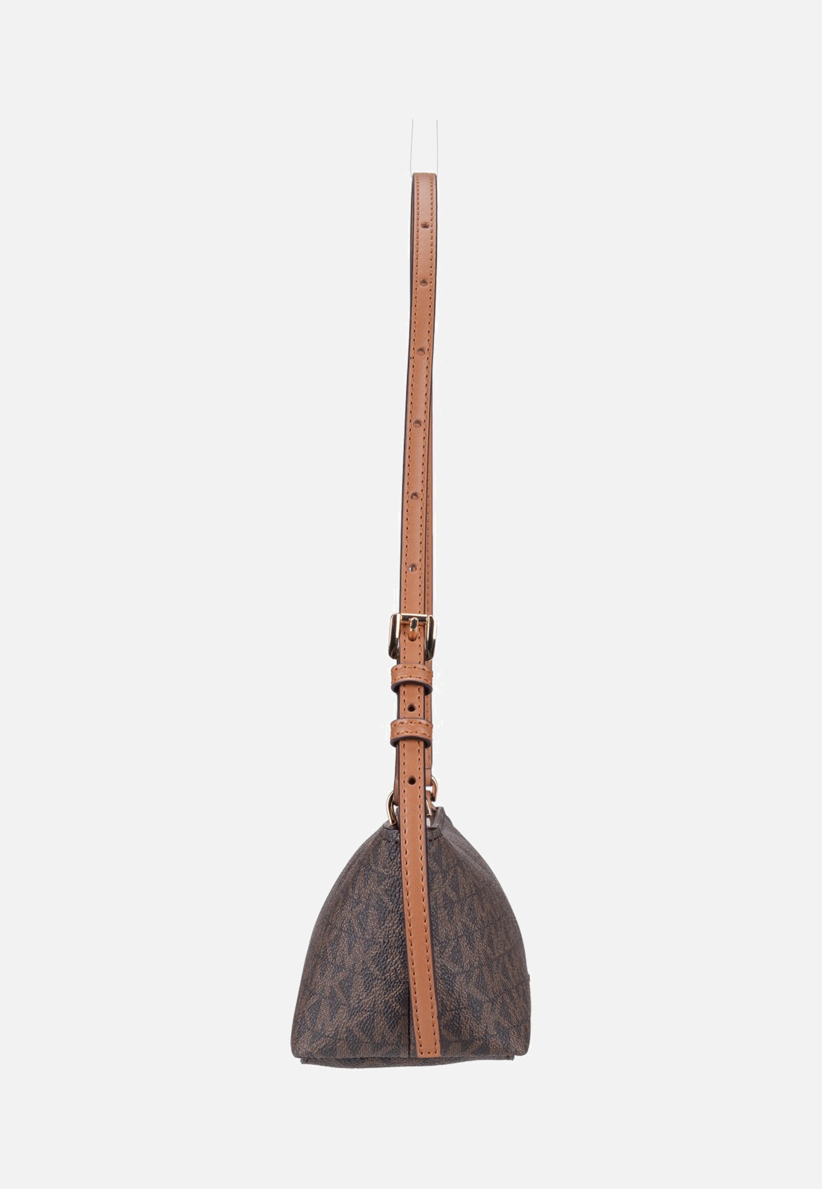 Michael Kors Laila SM Ew Pouchette Brown/Acorn Clutch