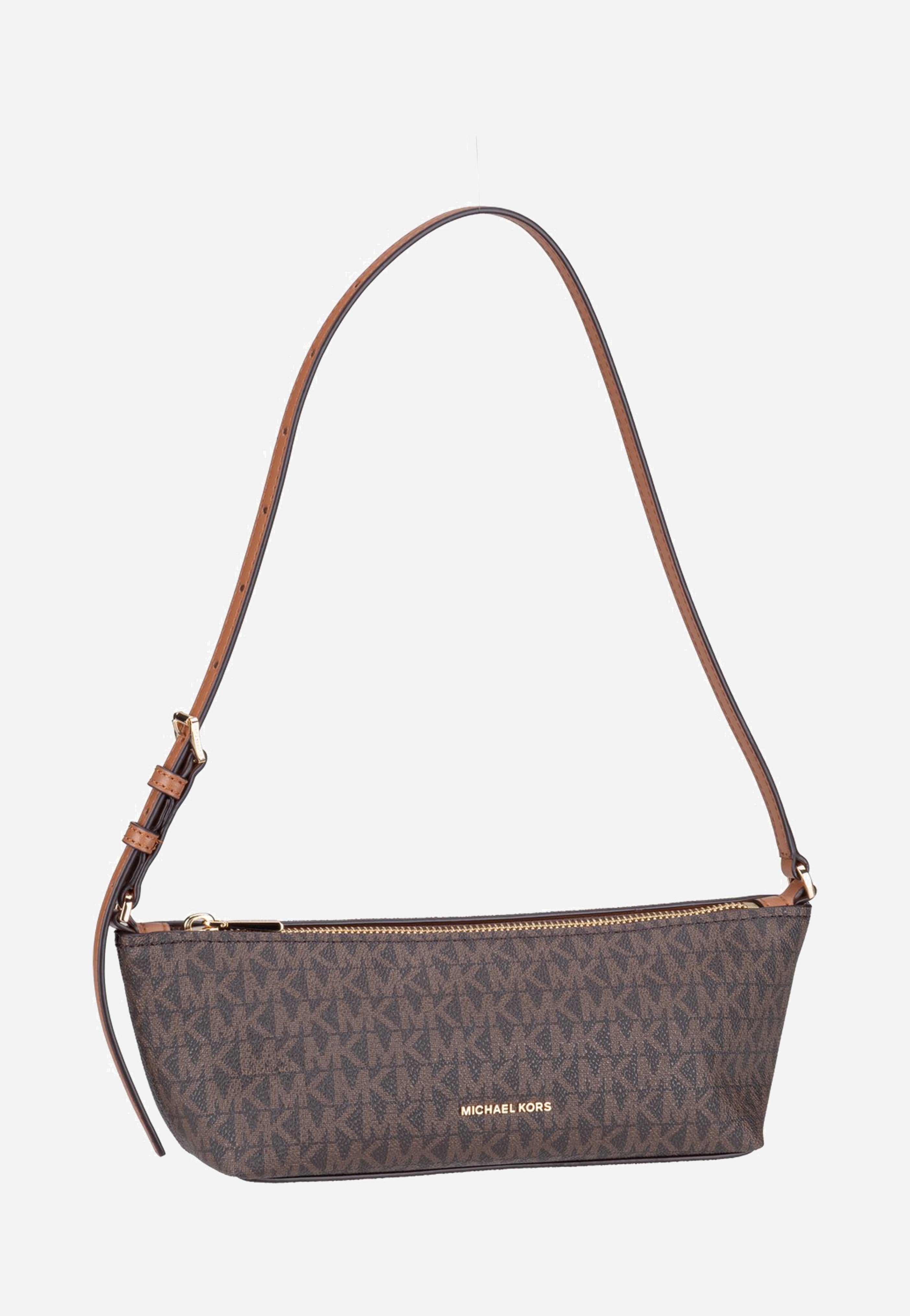 Michael Kors Laila SM Ew Pouchette Brown/Acorn Clutch