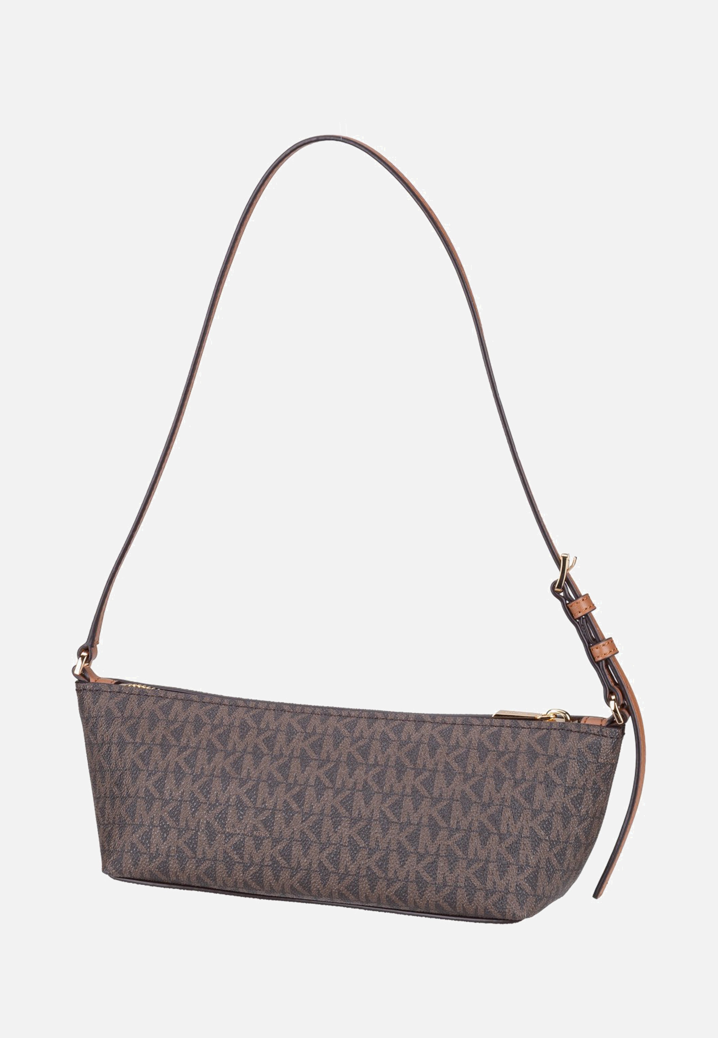 Michael Kors Laila SM Ew Pouchette Brown/Acorn Clutch