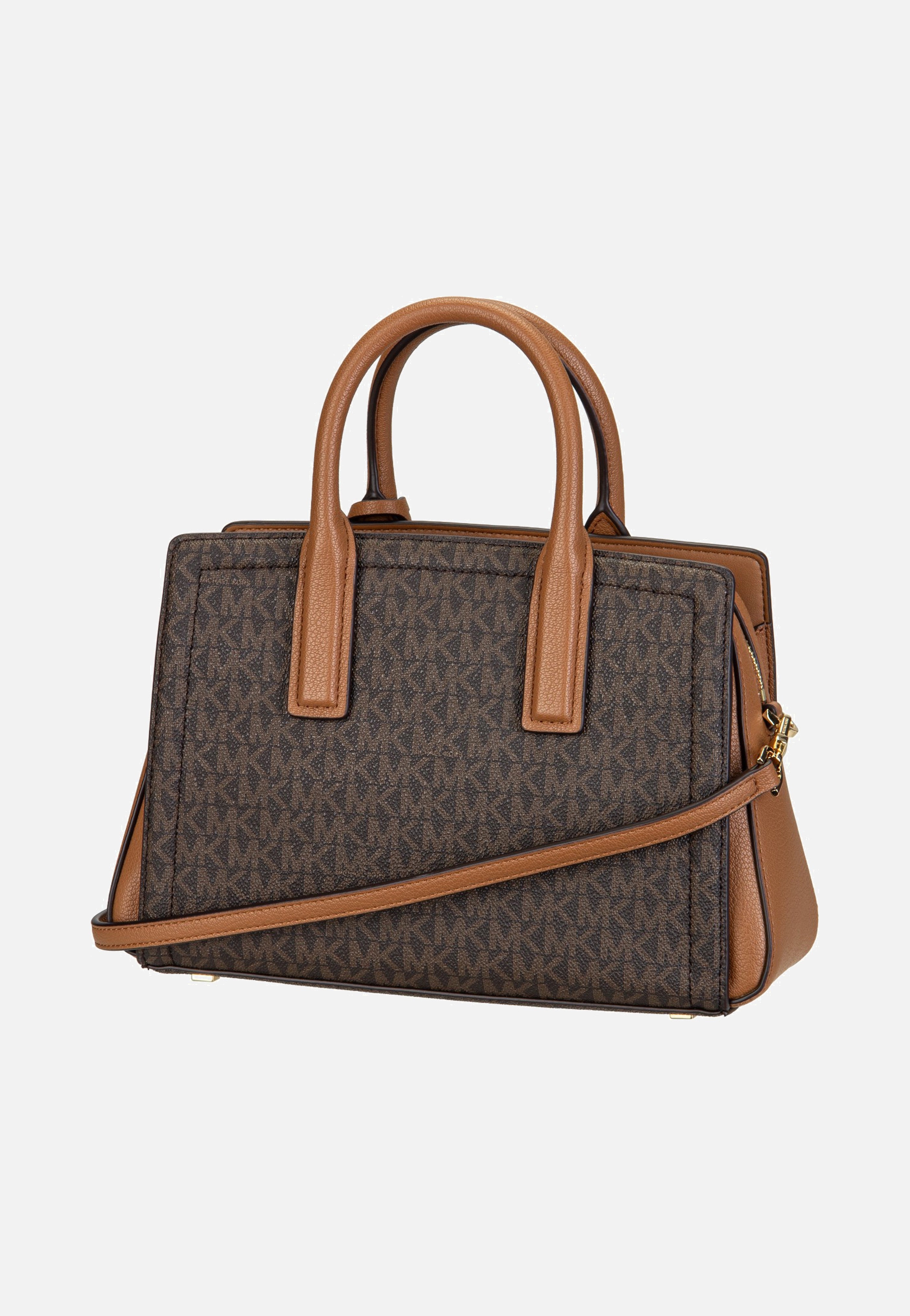 Michael Kors Laila SM Satchel Brown/Acorn Handle Bag
