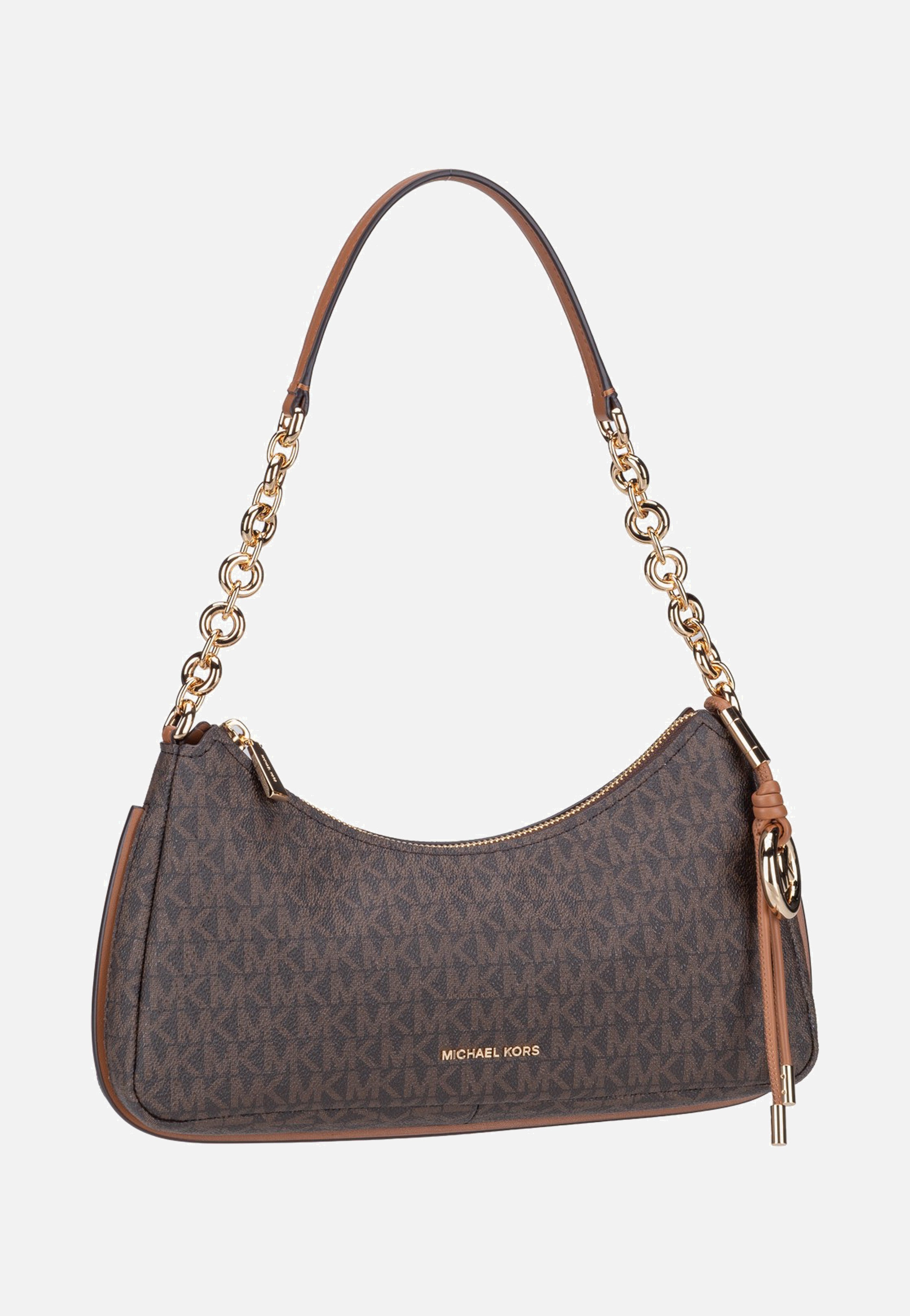 Michael Kors Nolita MD Chain Pouchette Brown/Acorn Clutch