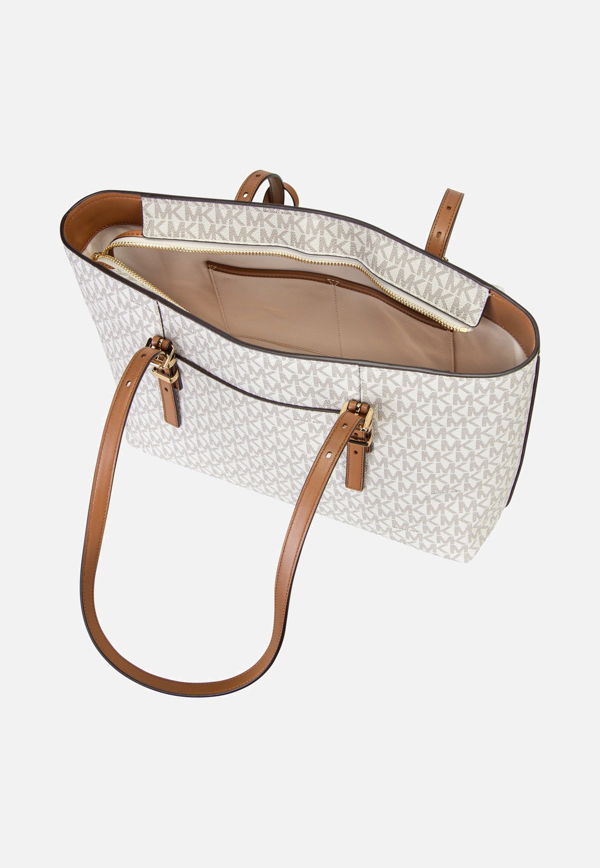 Michael Kors Quinn MD Ew Tz Tote Vanilla/Acorn Shopper