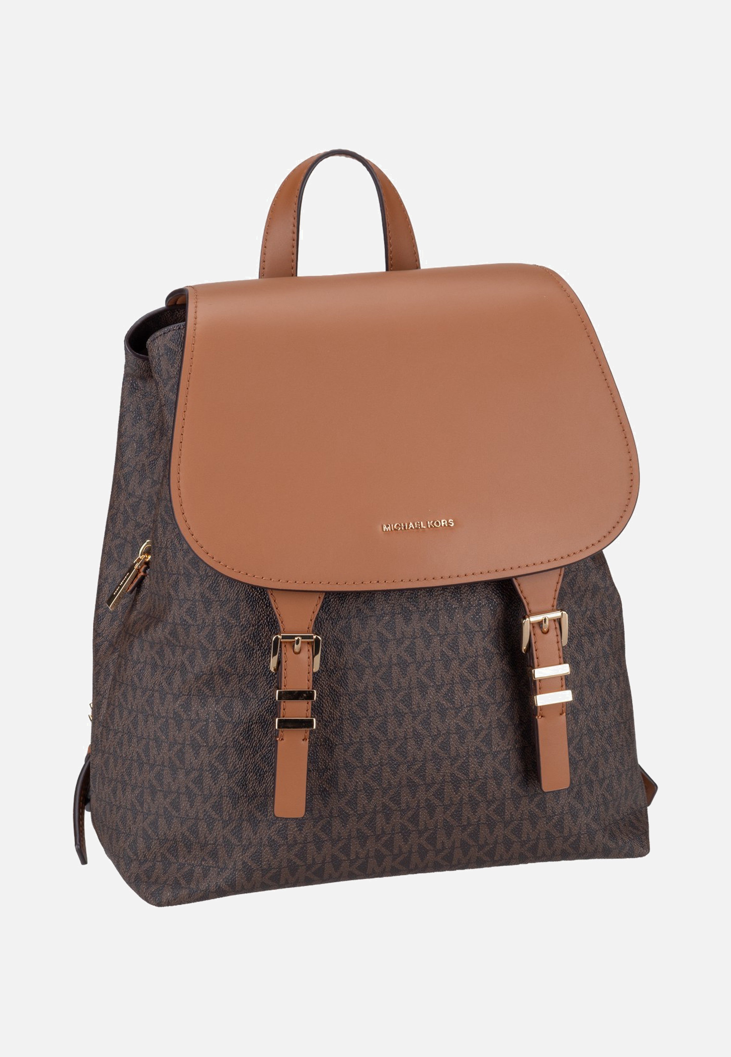 Michael Kors Quinn MD Flap Brown/Acorn Rucksack