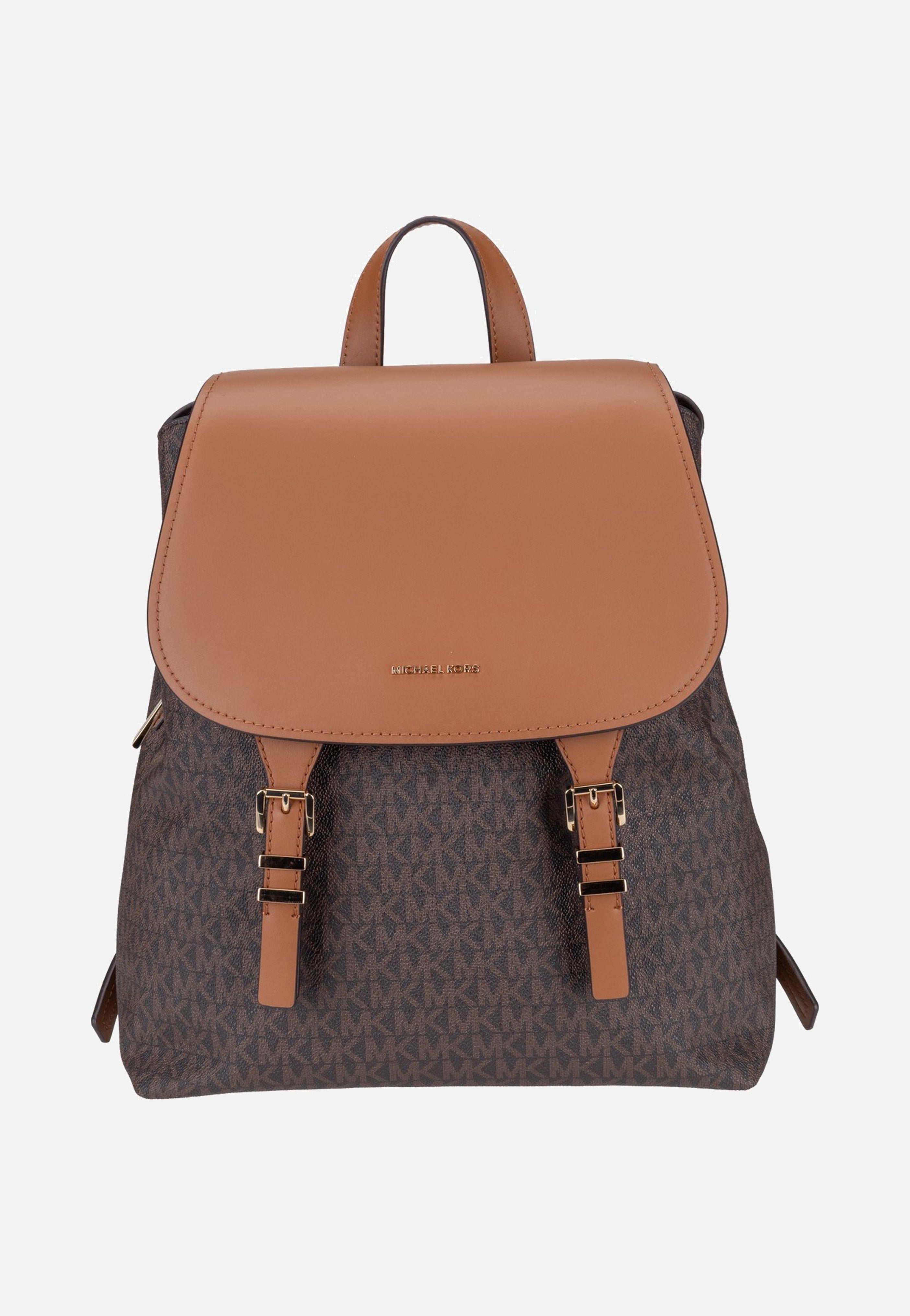 Michael Kors Quinn MD Flap Brown/Acorn Rucksack