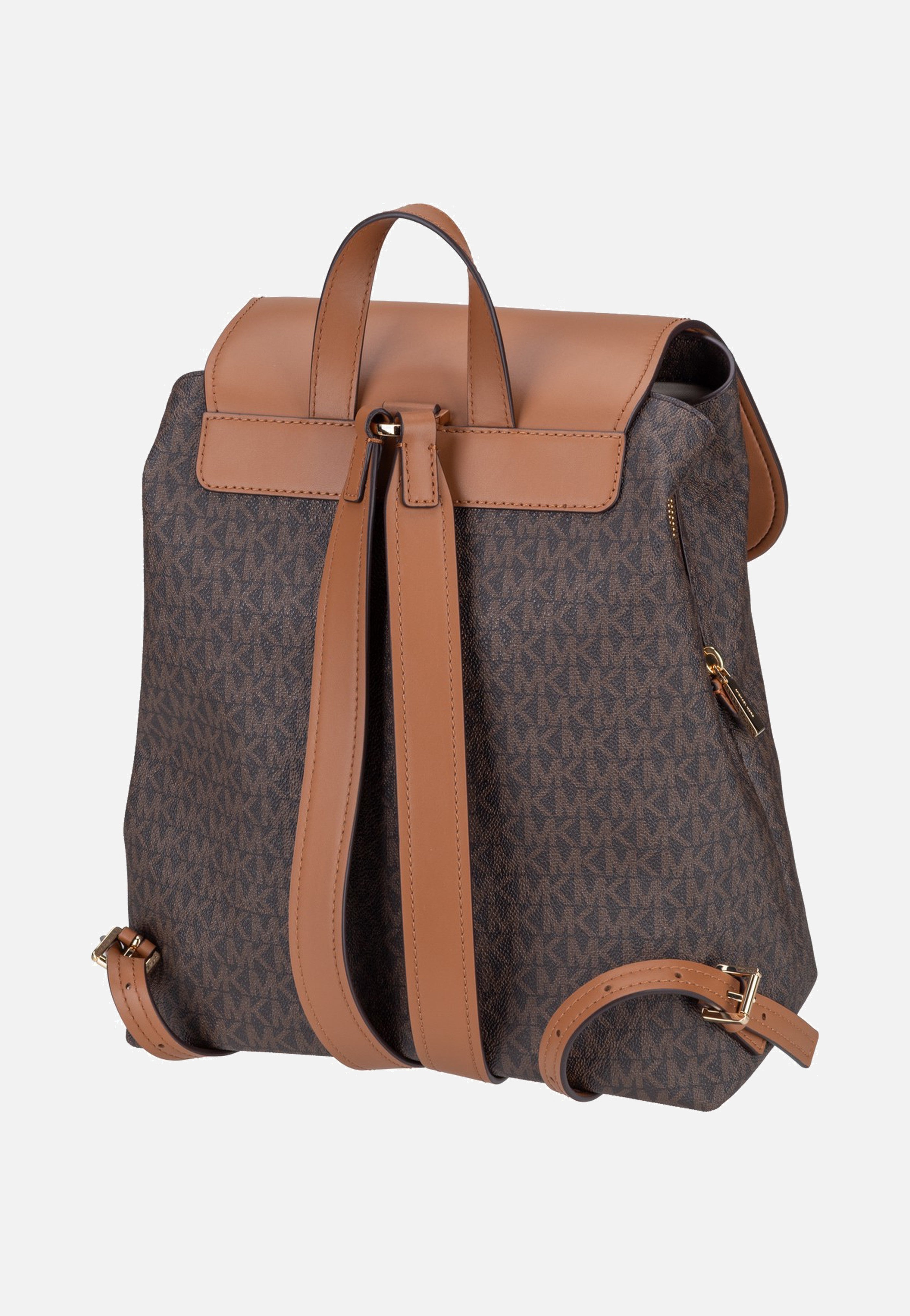 Michael Kors Quinn MD Flap Brown/Acorn Rucksack