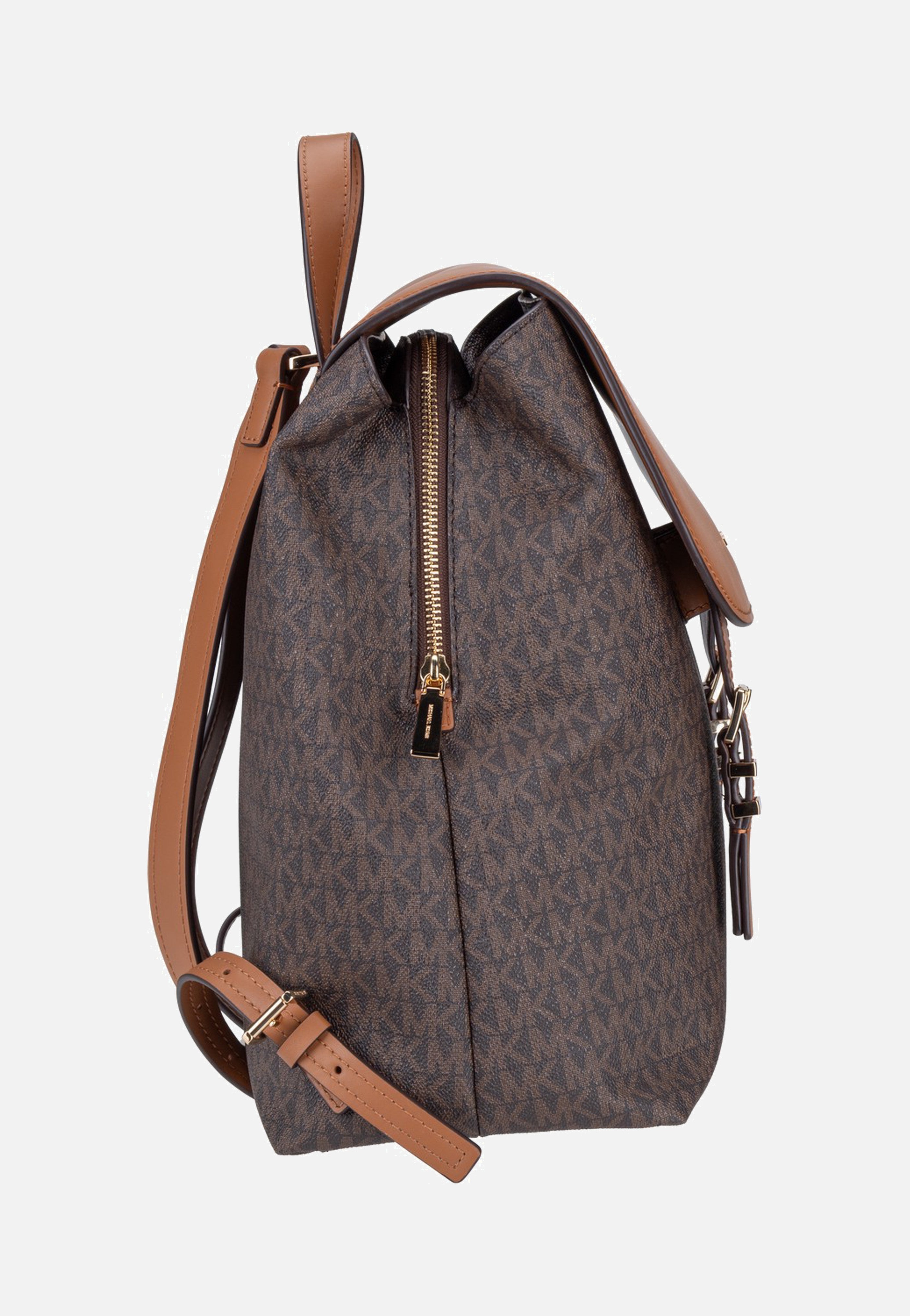 Michael Kors Quinn MD Flap Brown/Acorn Rucksack