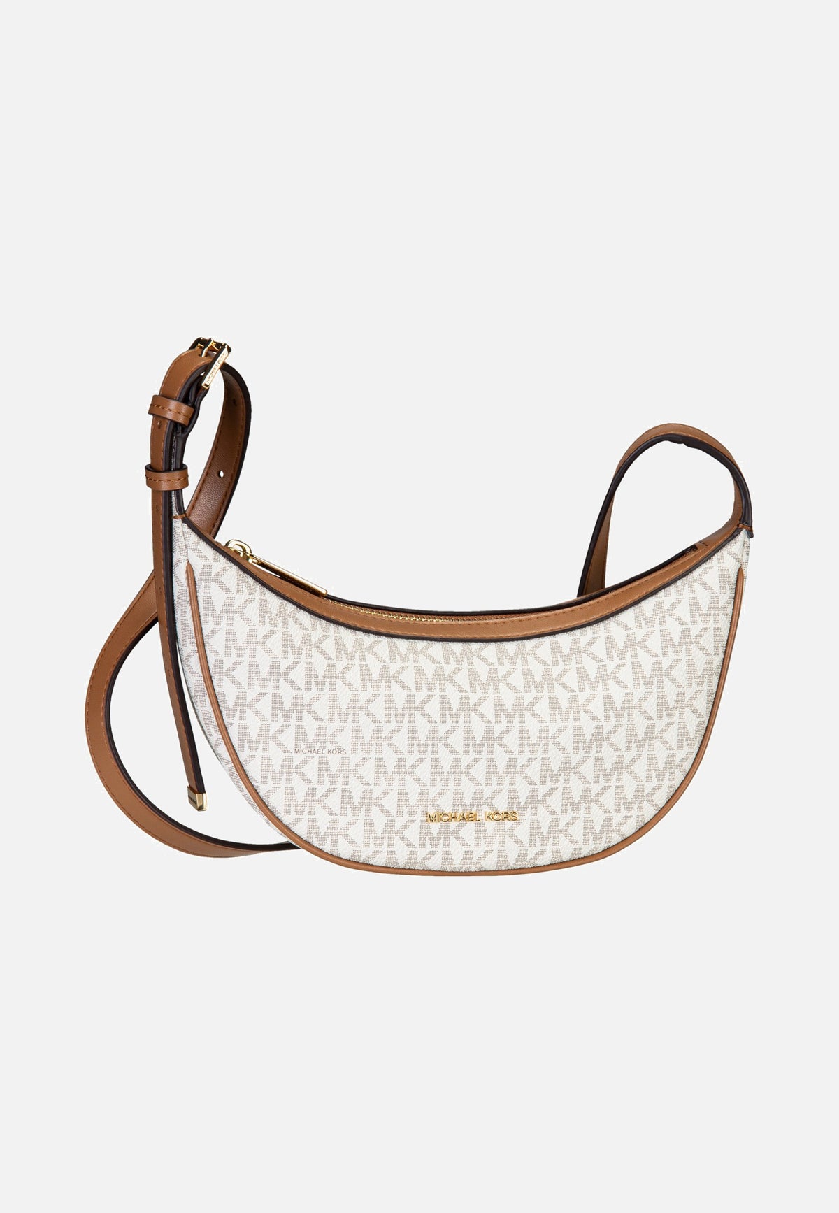 Michael Kors Skye MD Conv Sling Xbody Vanilla/Acorn Crossbody Bag