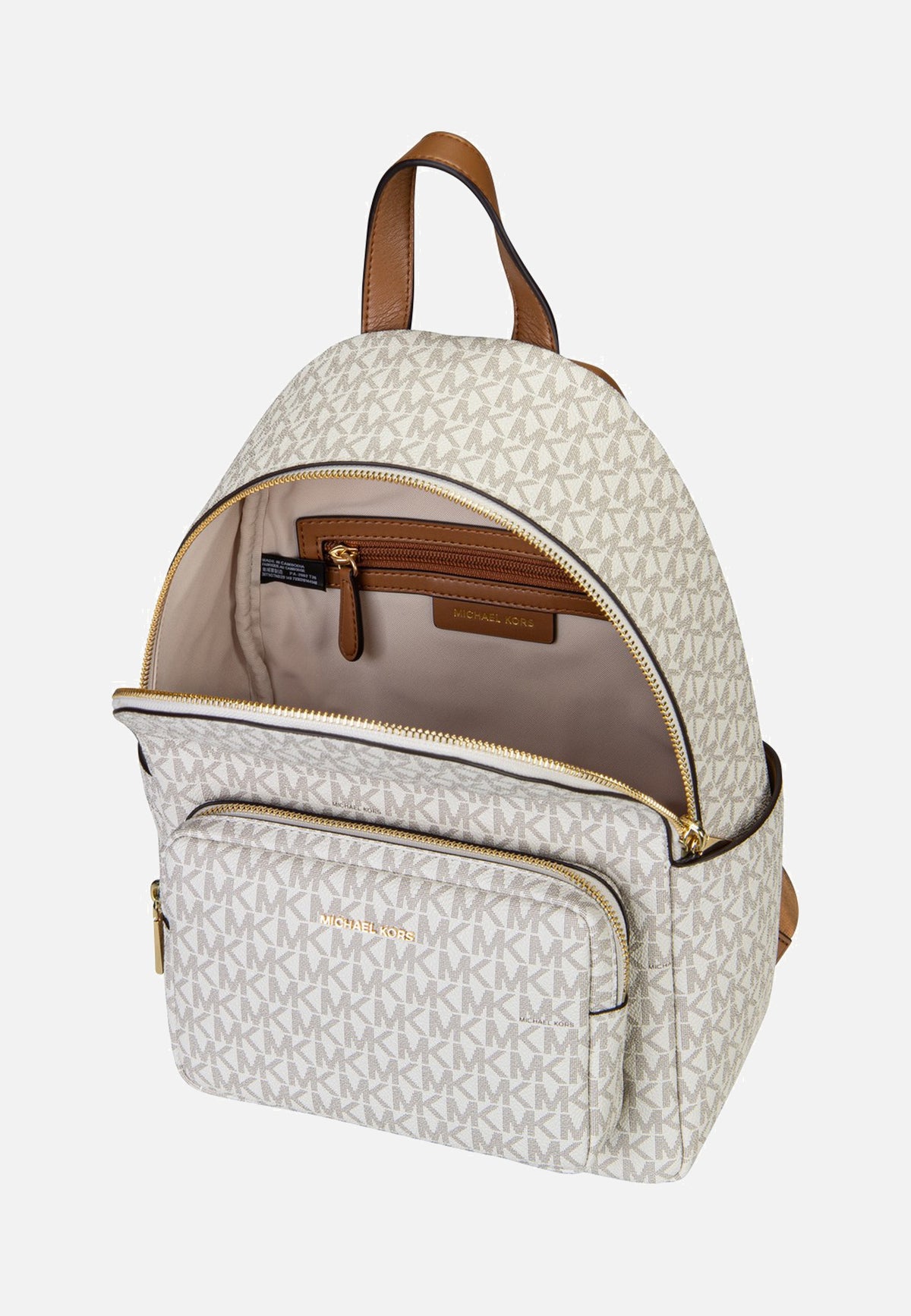 Michael Kors Tanner MD Vanilla/Acorn Rucksack