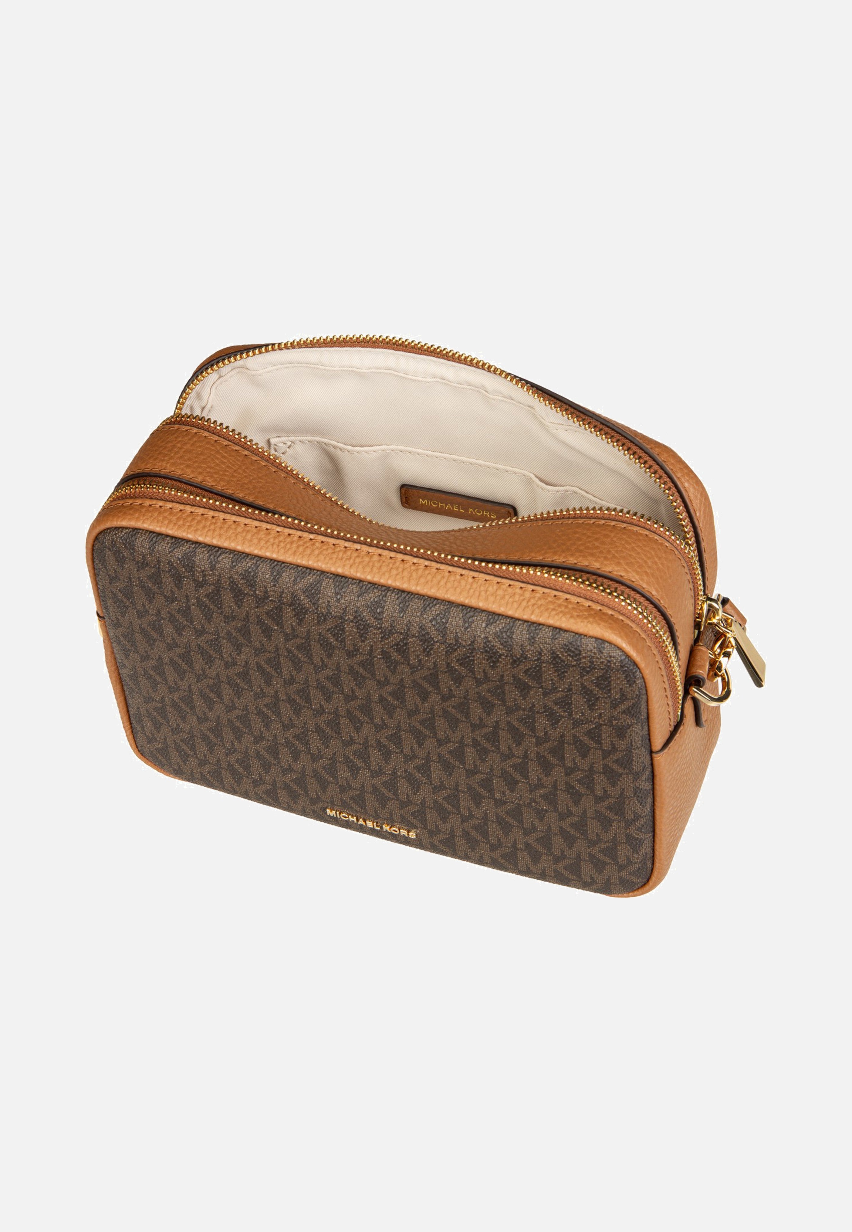 Michael Kors - Bryant MD Double Zip Chain Cam Brown/Acorn - Crossbody Bag | Women-Image