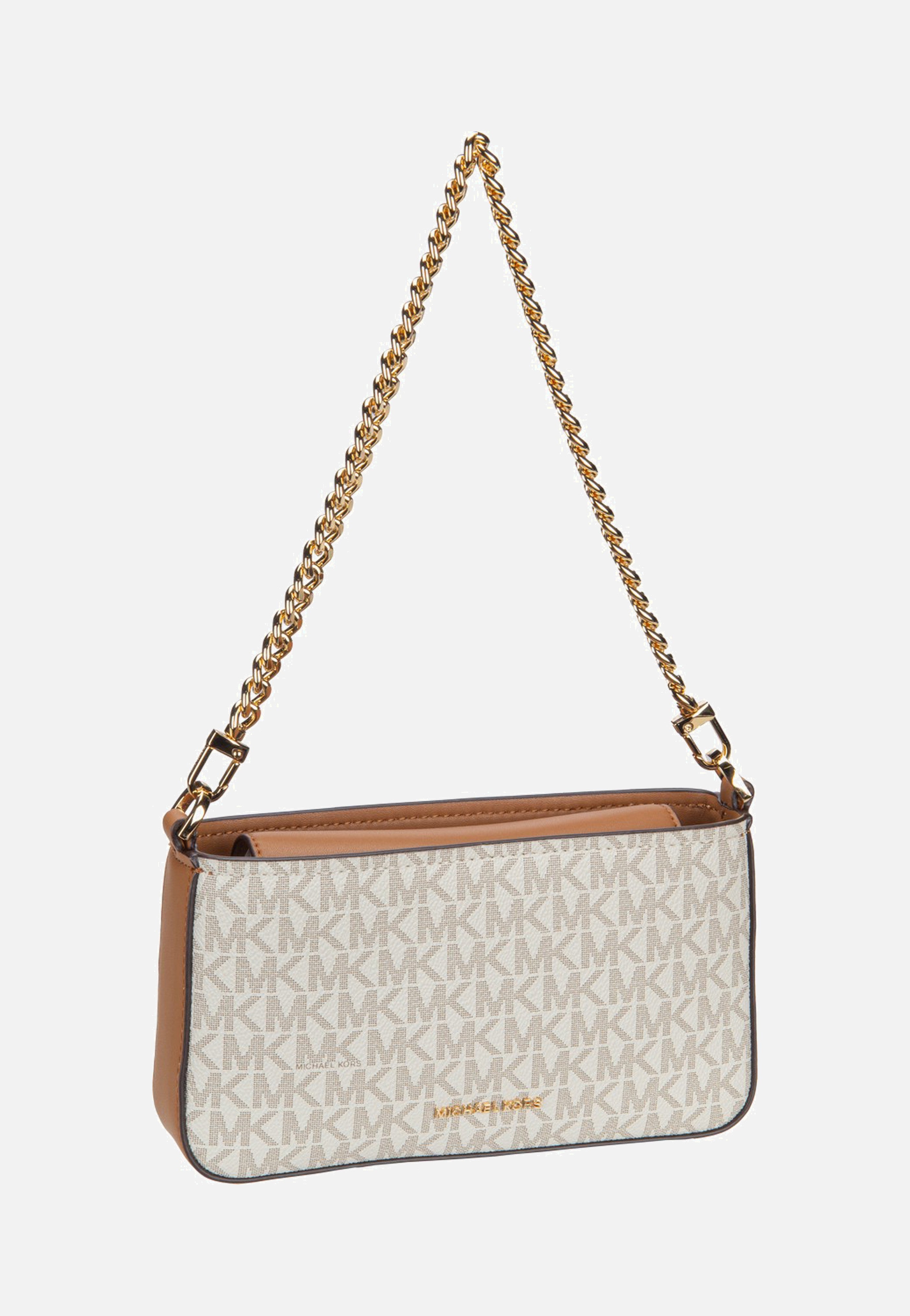 Michael Kors - Bryant SM Conv Xbody Pouchette Vanilla/Acorn - Evening Bag | Women-Image