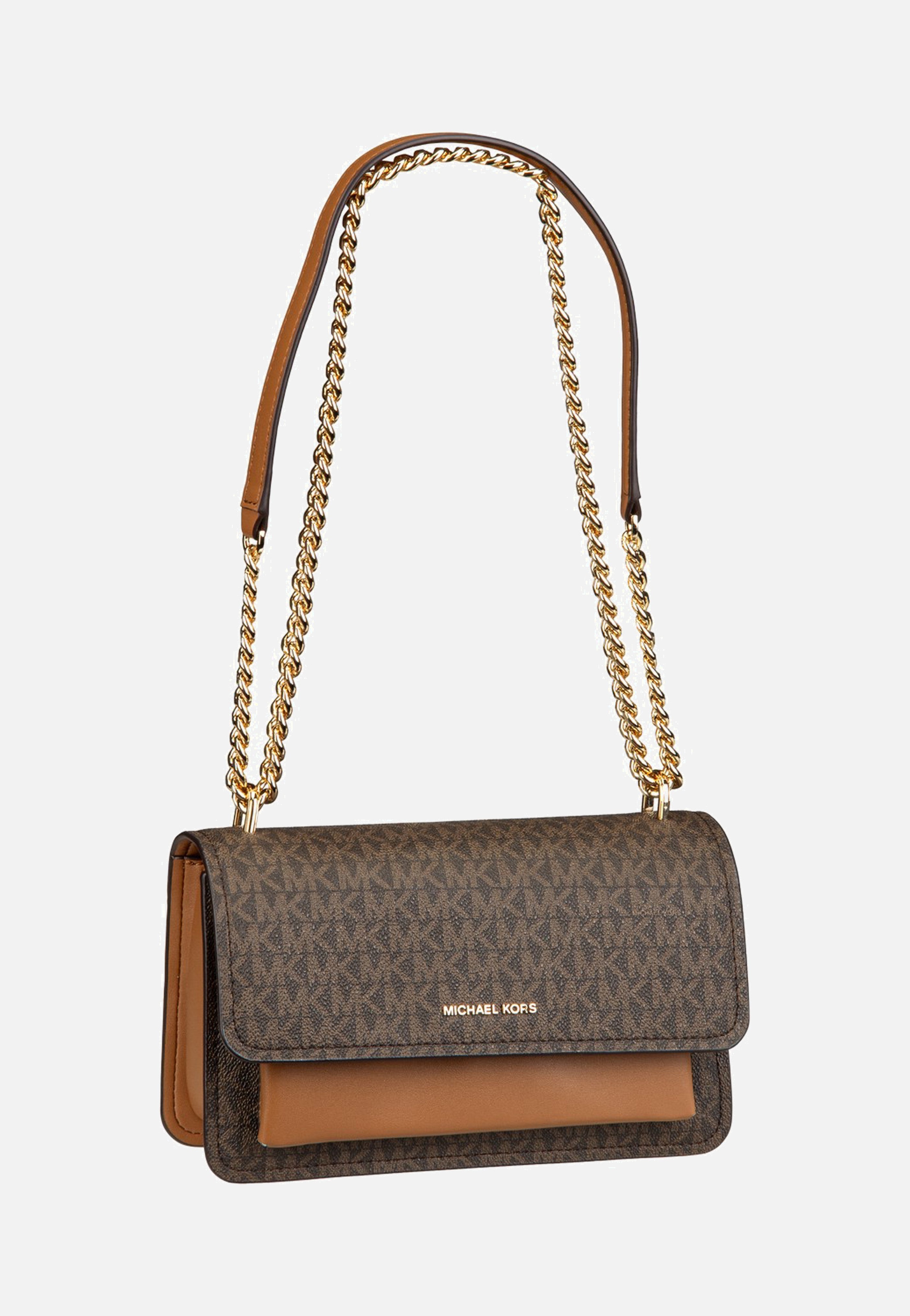 Michael Kors - Claire LG Shoulder MK Sig Brown/Acorn - Shoulder Bag | Neutral-Image
