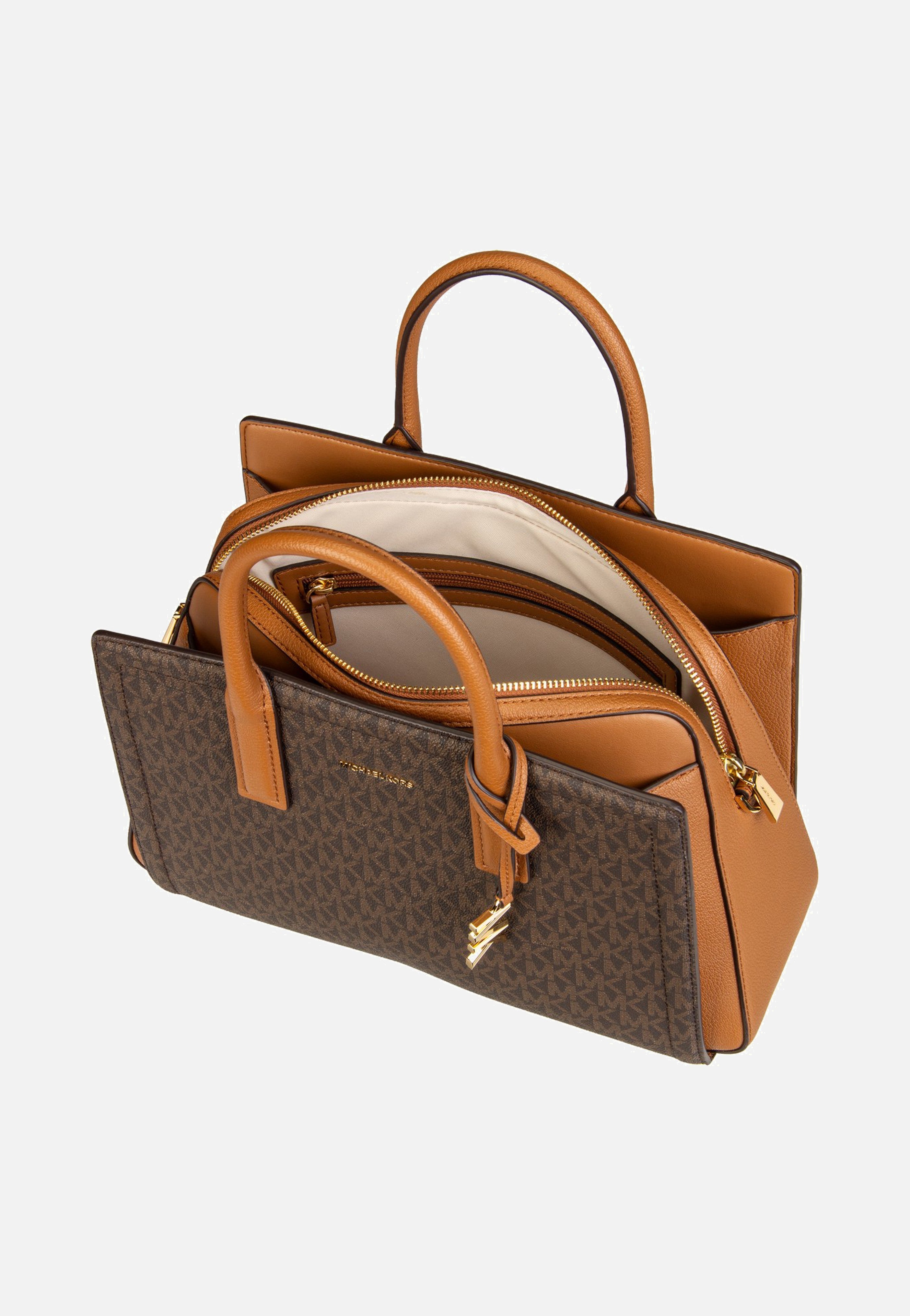 Michael Kors Laila MD Satchel Brown/Acorn Satchel