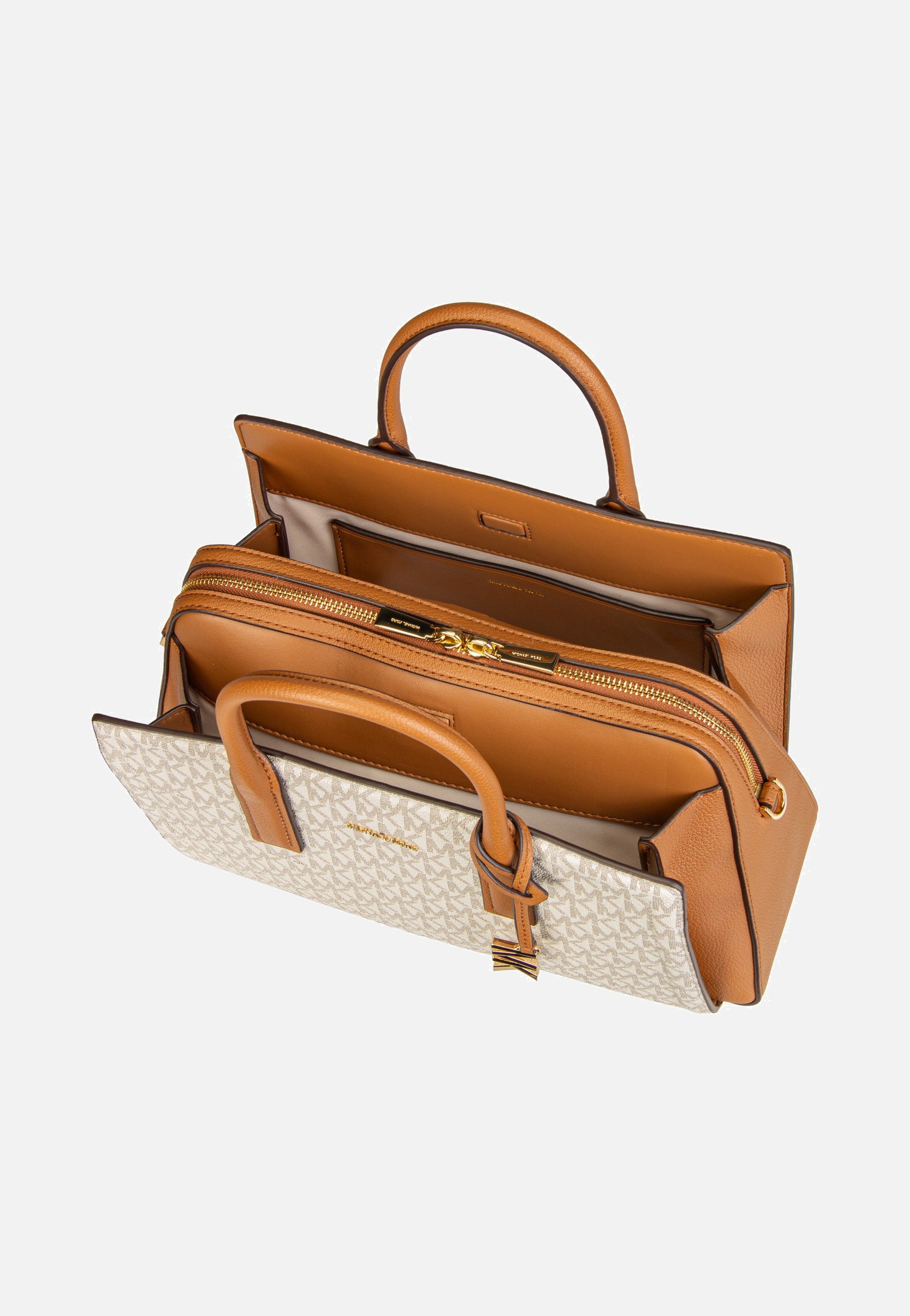 Michael Kors - Laila MD Satchel Vanilla/Acorn - Satchel | Women-Image