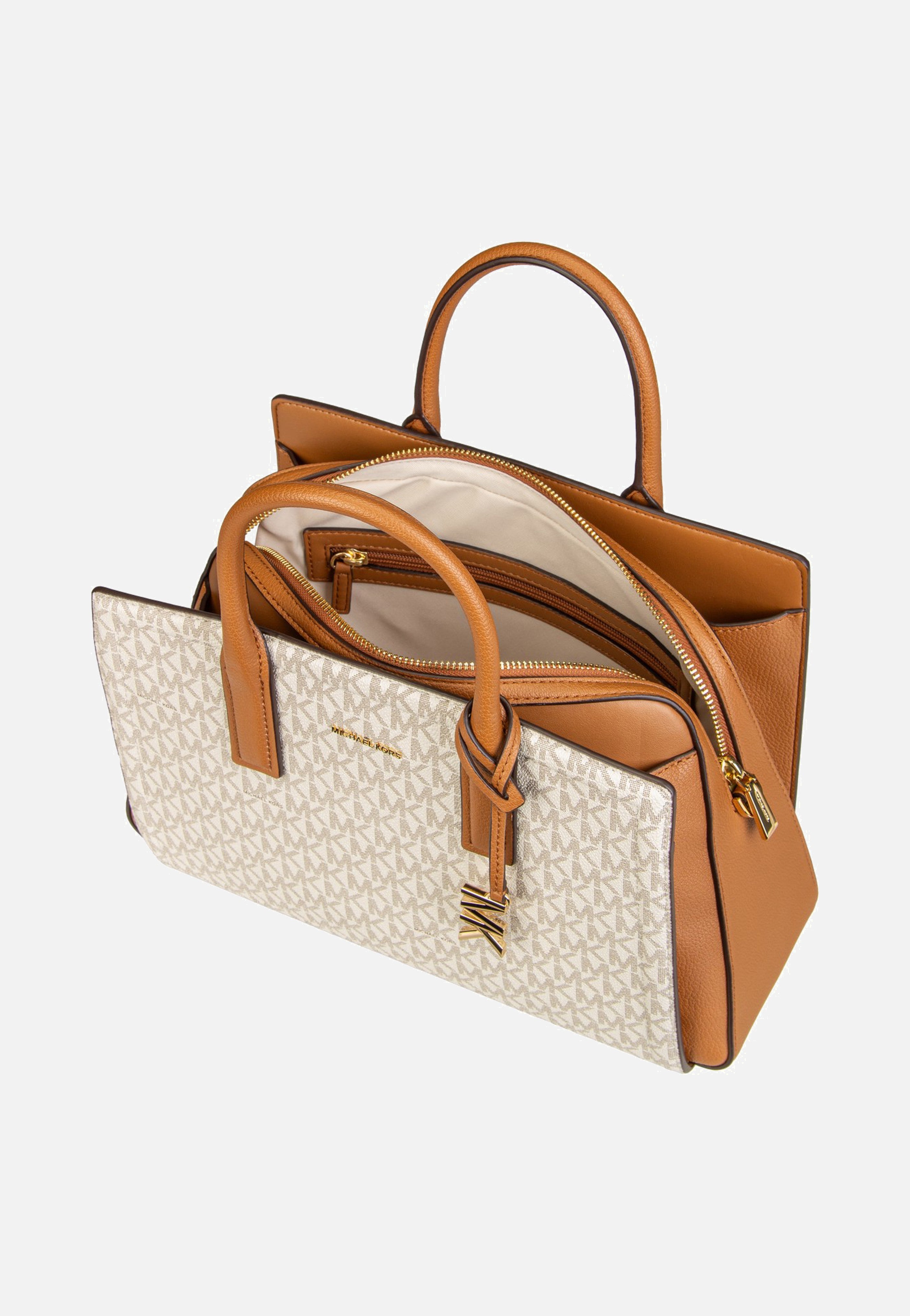 Michael Kors - Laila MD Satchel Vanilla/Acorn - Satchel | Women-Image