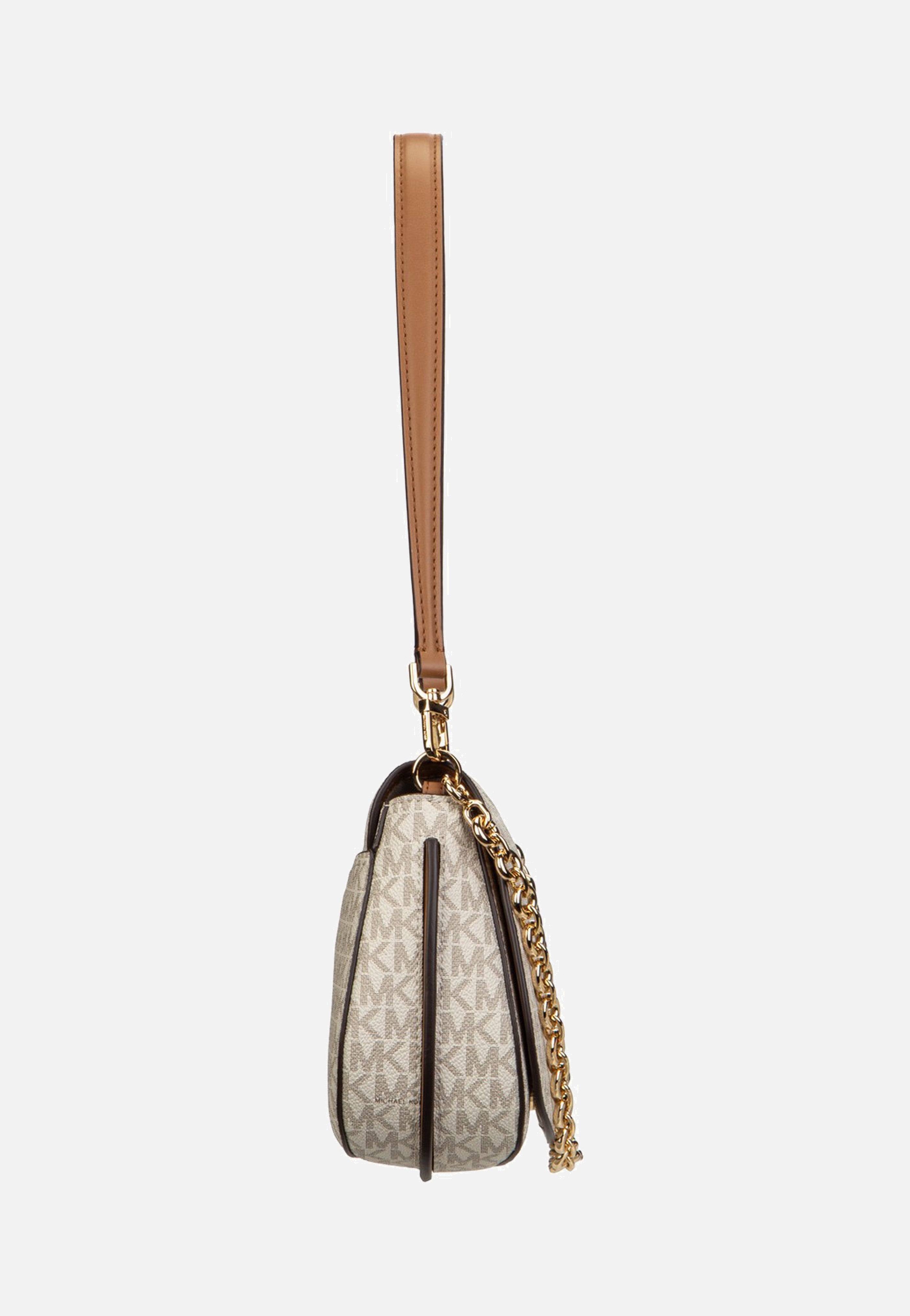 Michael Kors Nolita MD Chain Conv Vanilla/Acorn Schultertasche