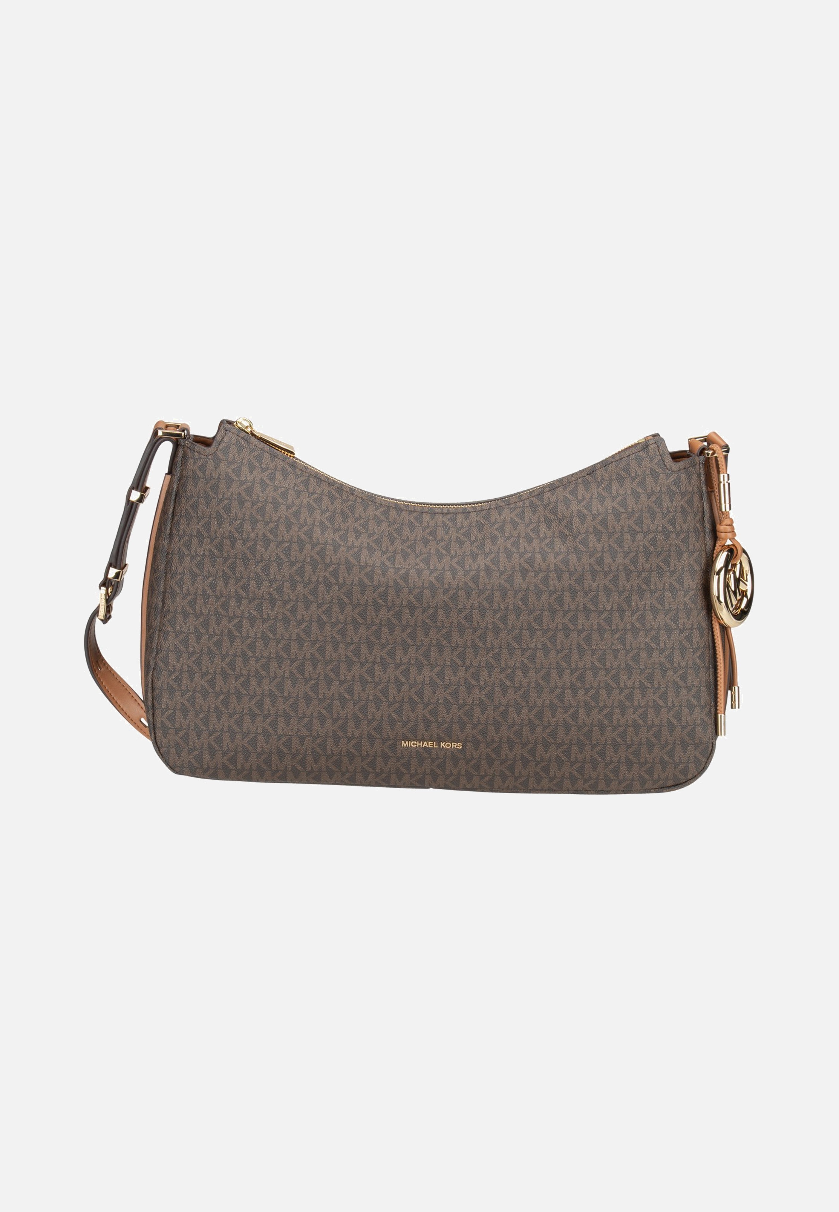 Michael Kors - Nolita MD TZ Hobo Shoulder MK Brown/Acorn - Shoulder Bag | Women-Image
