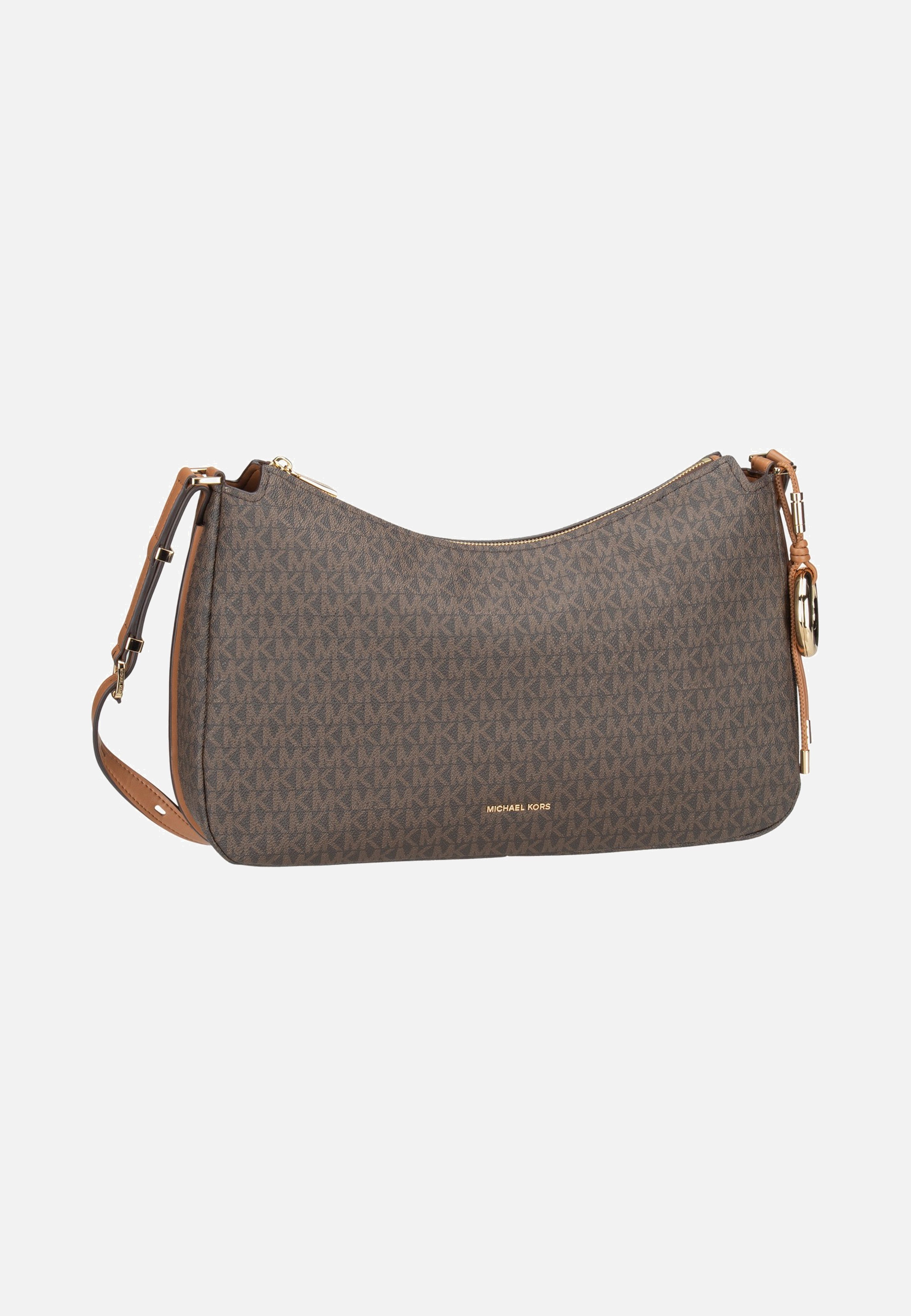 Michael Kors - Nolita MD TZ Hobo Shoulder MK Brown/Acorn - Shoulder Bag | Women-Image
