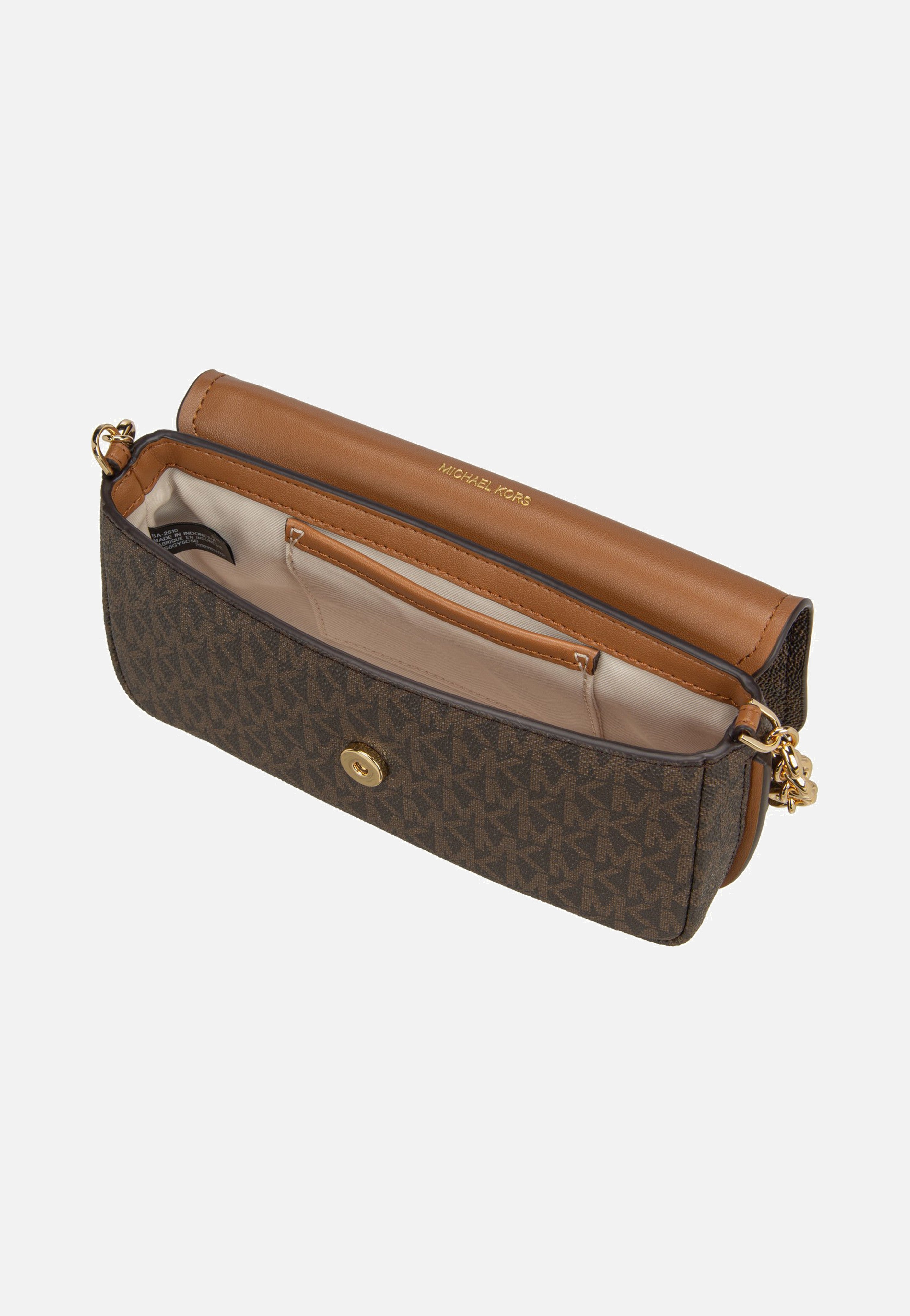 Michael Kors Nolita SM Flap Chain Xbody Brown/Acorn Umhängetasche