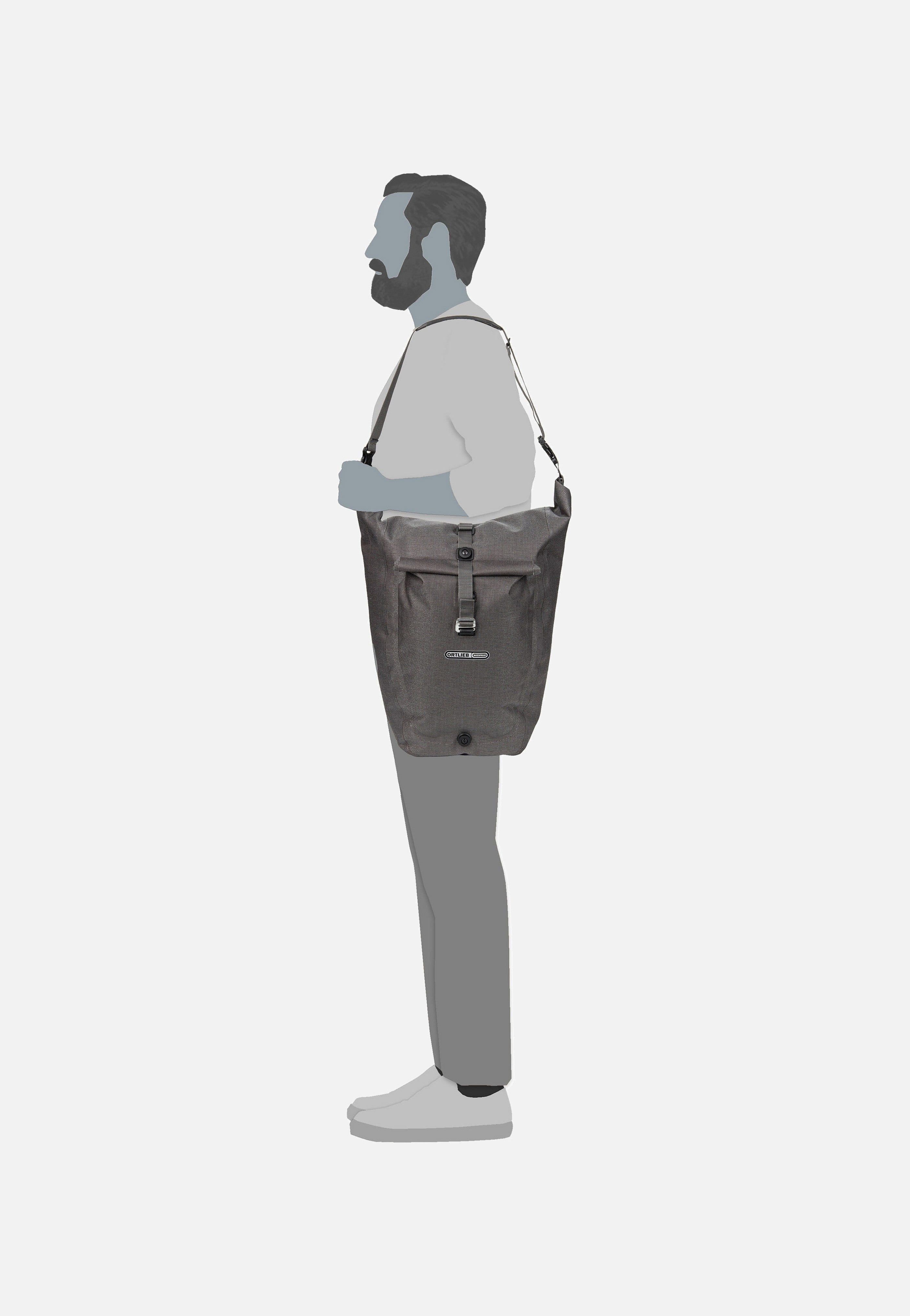 ORTLIEB - Back-Roller Plus Urban Single QL2.2 Pepper - Bike Bag | Neutral-Image