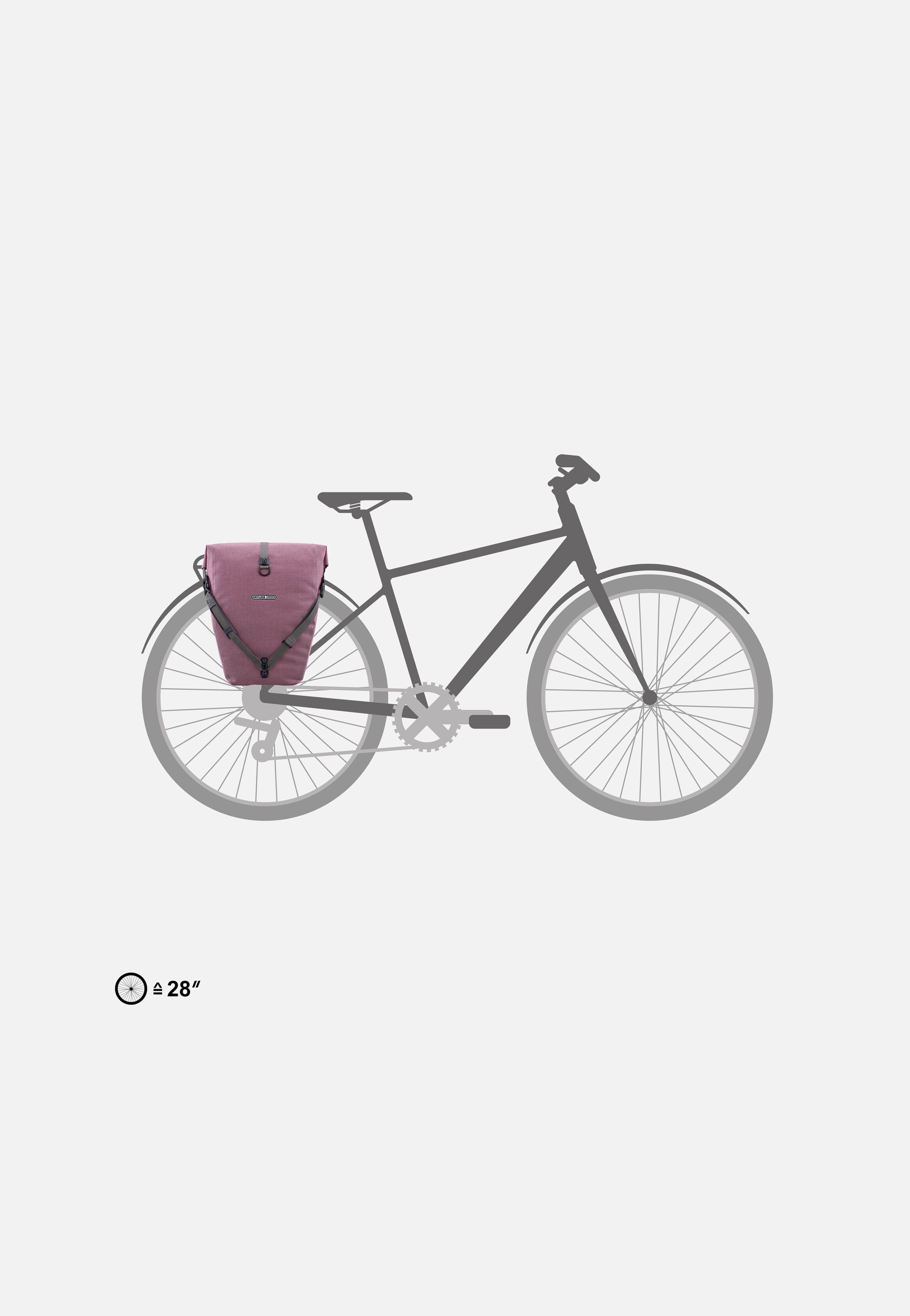 ortlieb fahrradtasche urban line ORTLIEB Back-Roller Urban Single QL2.1 Ash Rose - Fahrradtasche