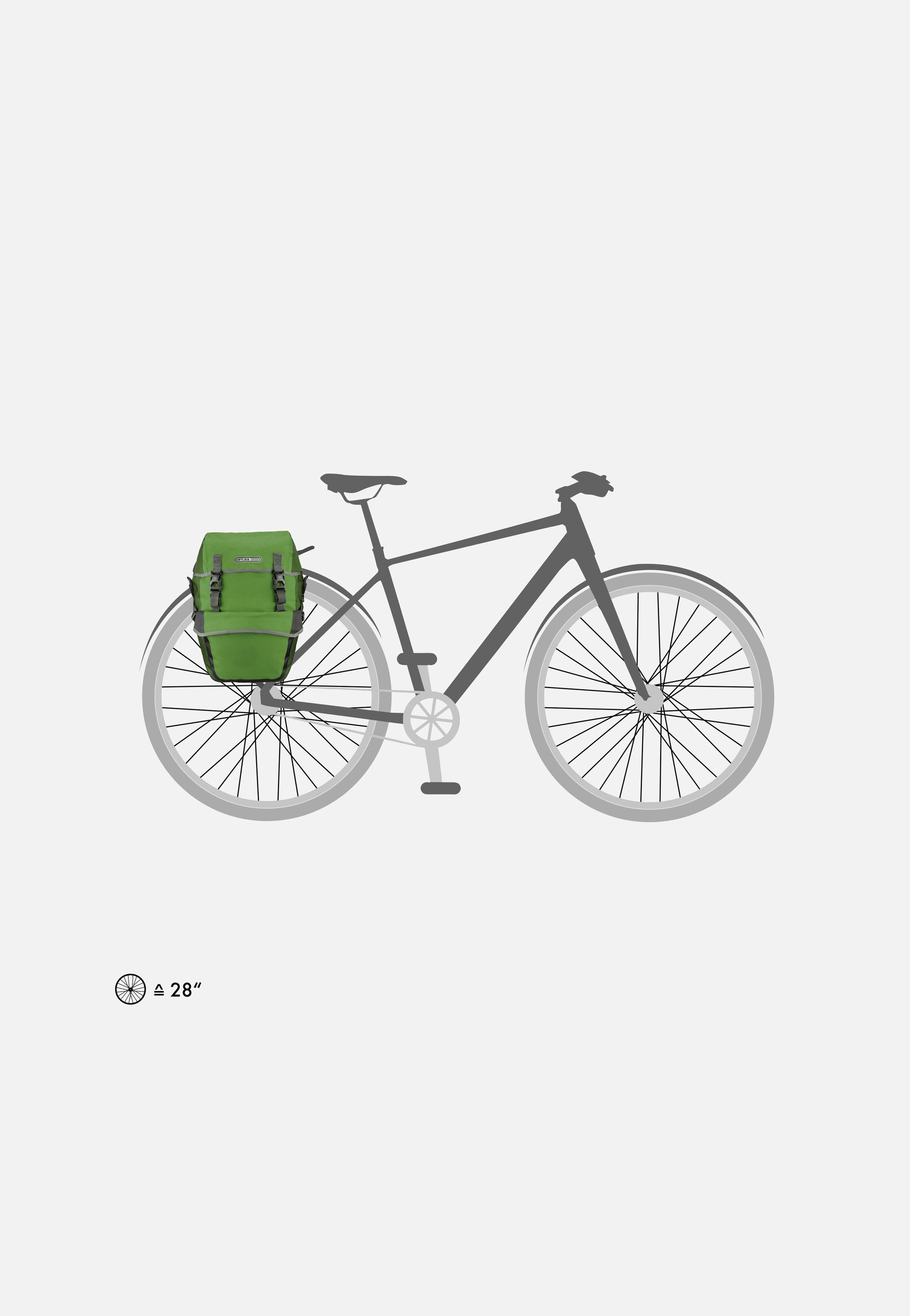 ORTLIEB Bike-Packer Plus Kiwi Moss Green Fahrradtasche