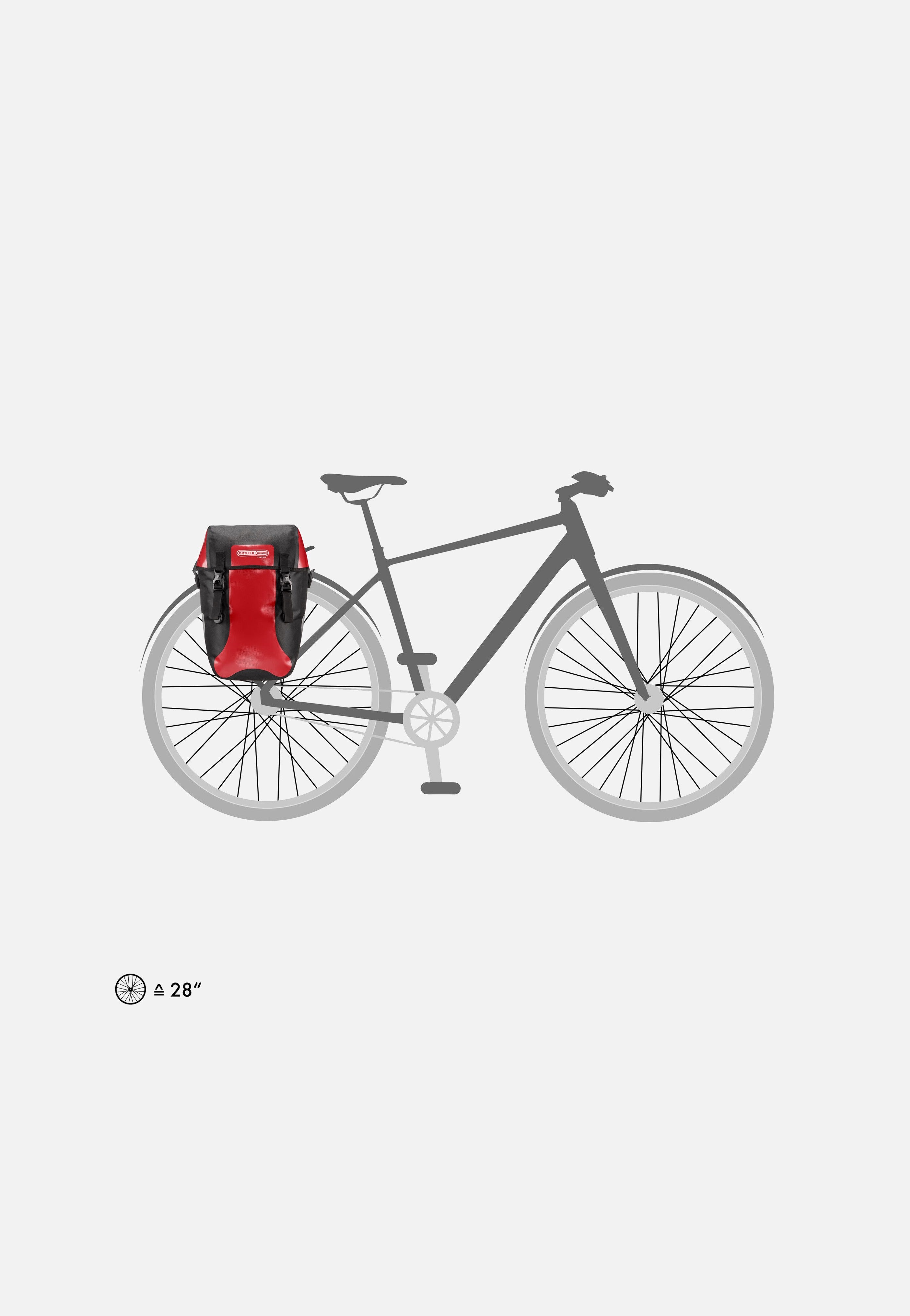ORTLIEB - Bike-Packer Rot Schwarz - Bike Bag | Neutral-Image