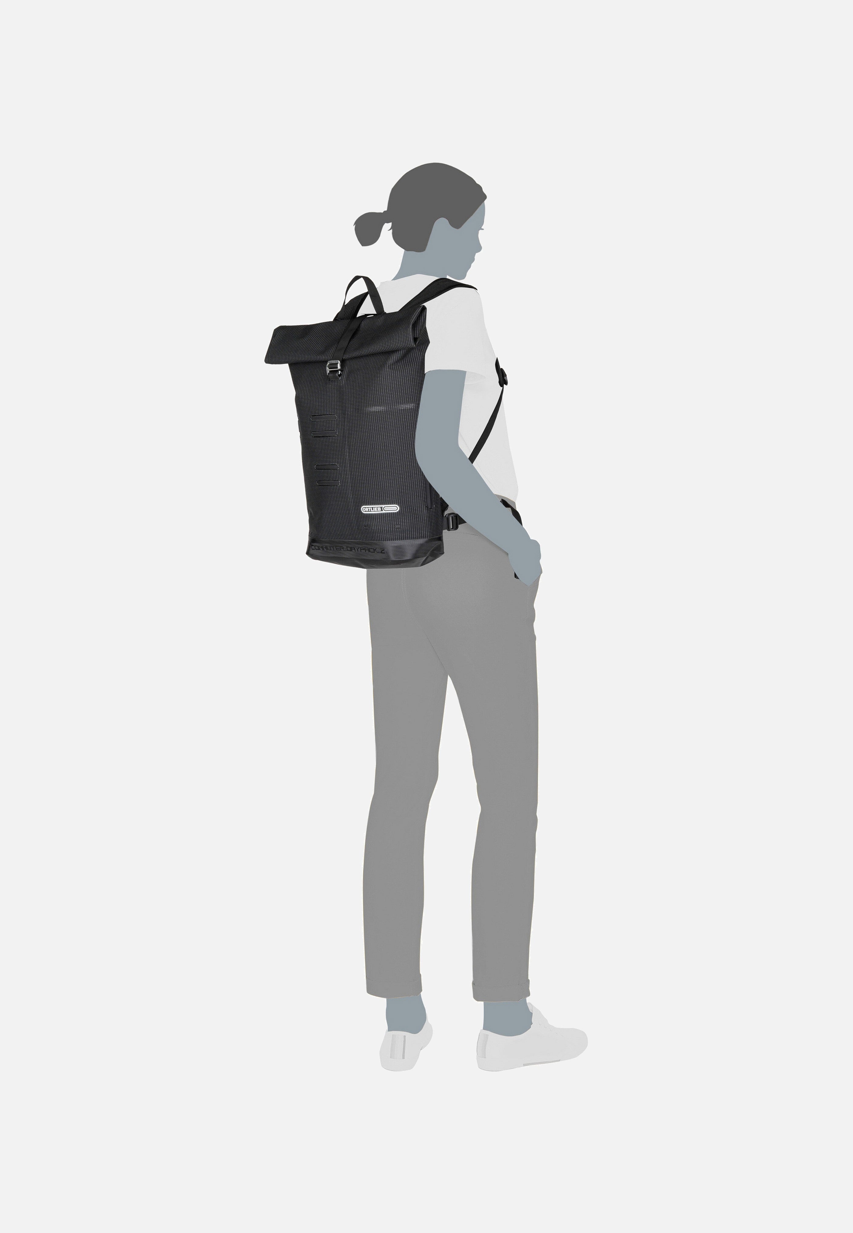 ORTLIEB - Commuter-Daypack High Visibility Black Reflective - Backpack | Neutral-Image