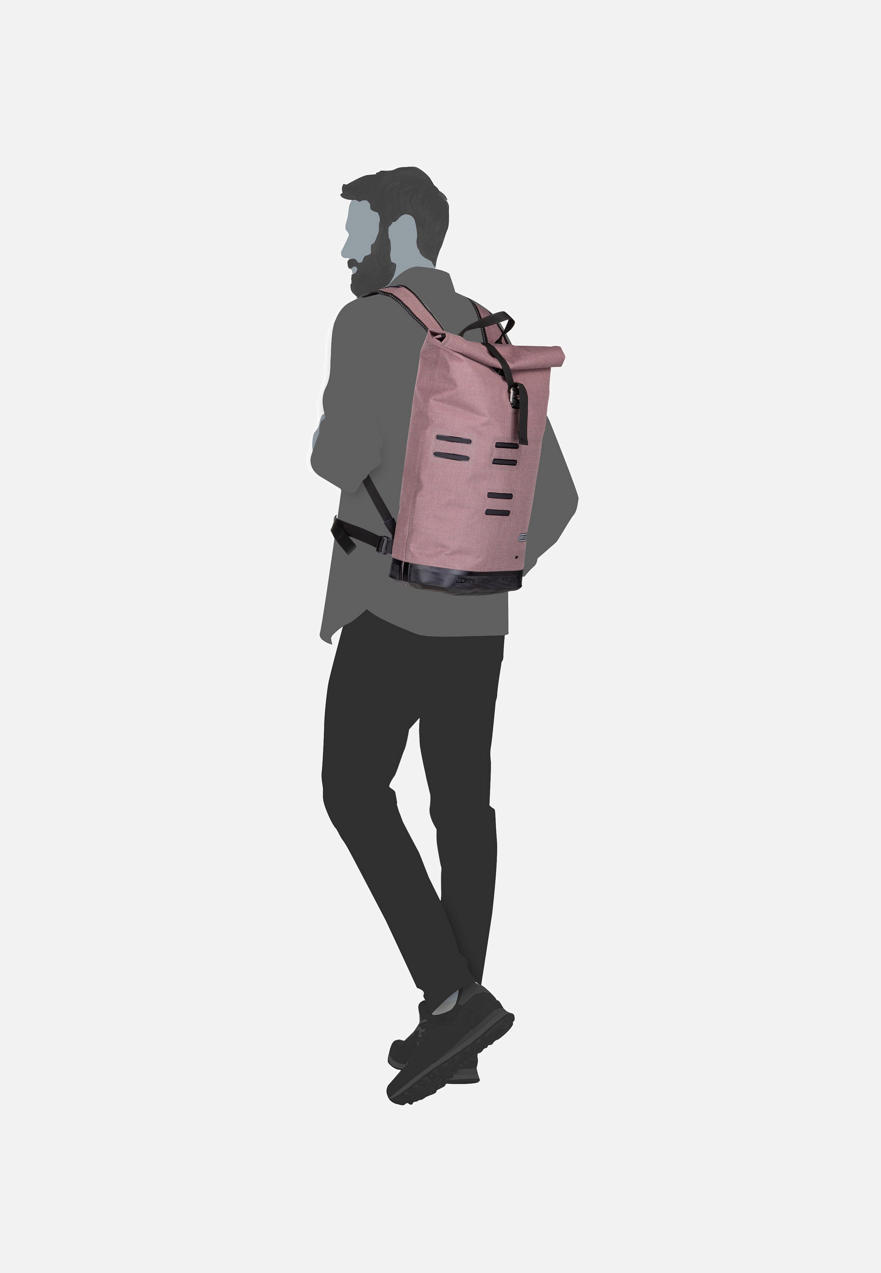 ortlieb commuter daypack city fahrradrucksack ORTLIEB Commuter-Daypack Urban 21 Ash Rose - Rucksack