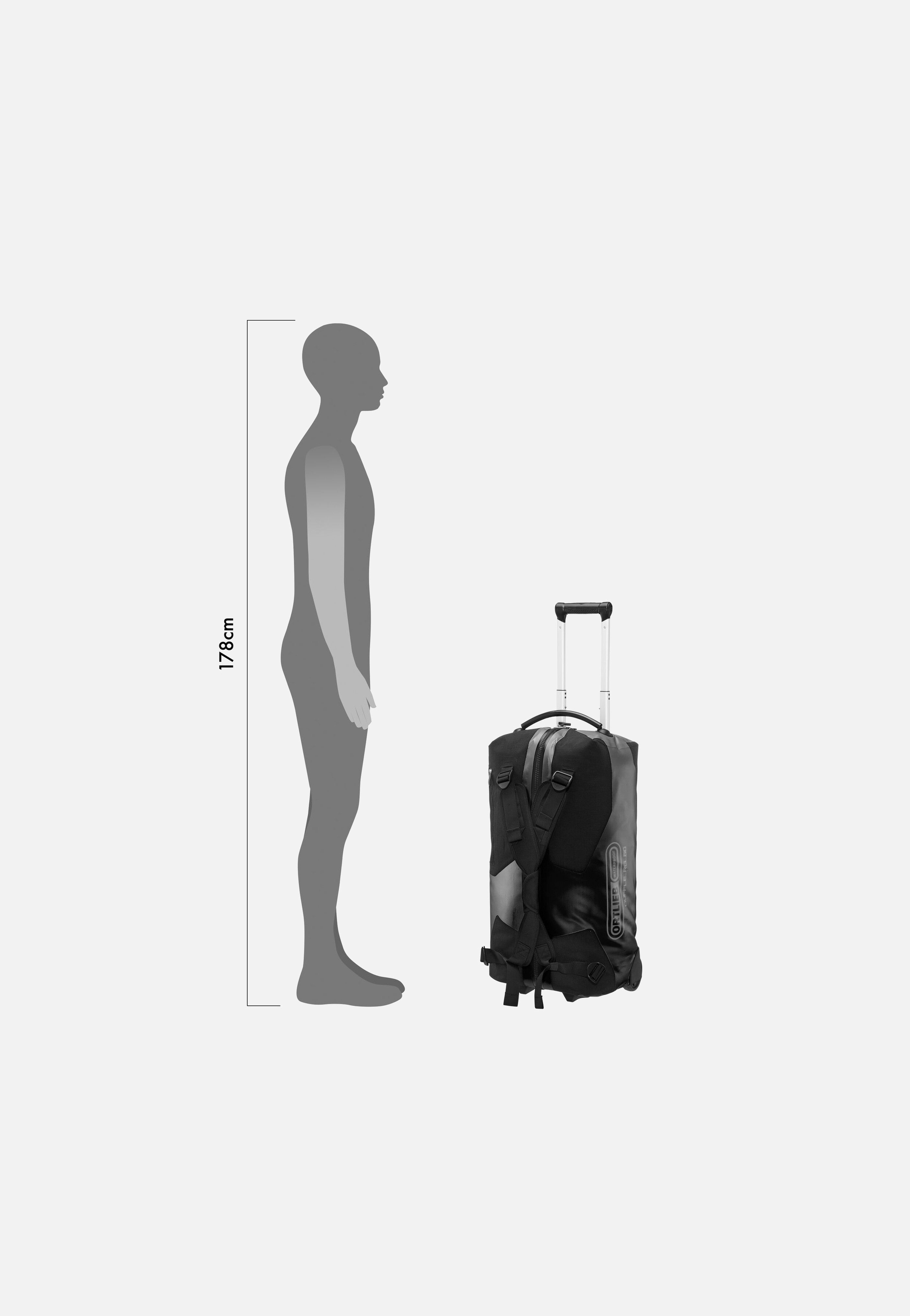 ORTLIEB - Duffle RG 60L Schwarz - Backpack Trolley | Neutral-Image