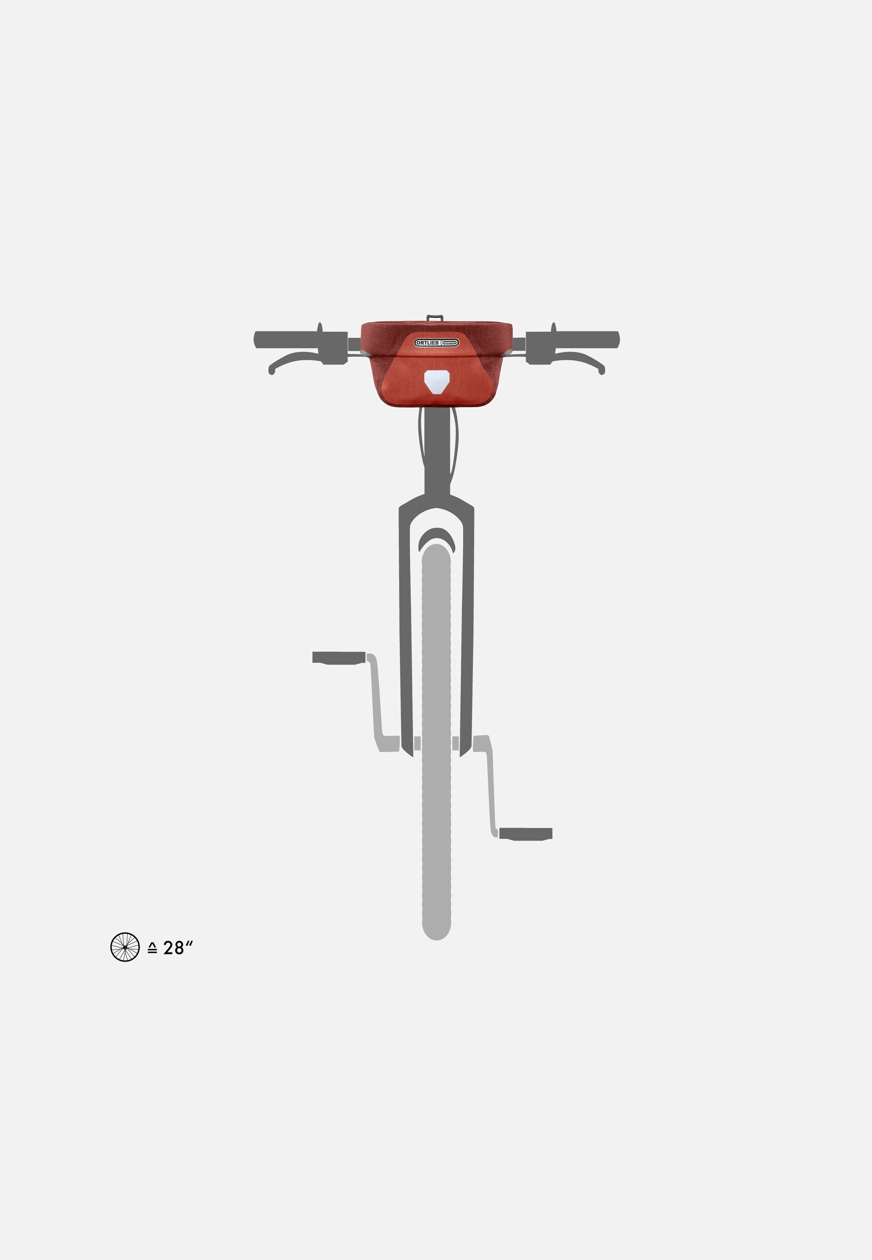 ORTLIEB - Ultimate Plus 5L Salsa-Dark Chili - Handlebar Bag | Neutral-Image