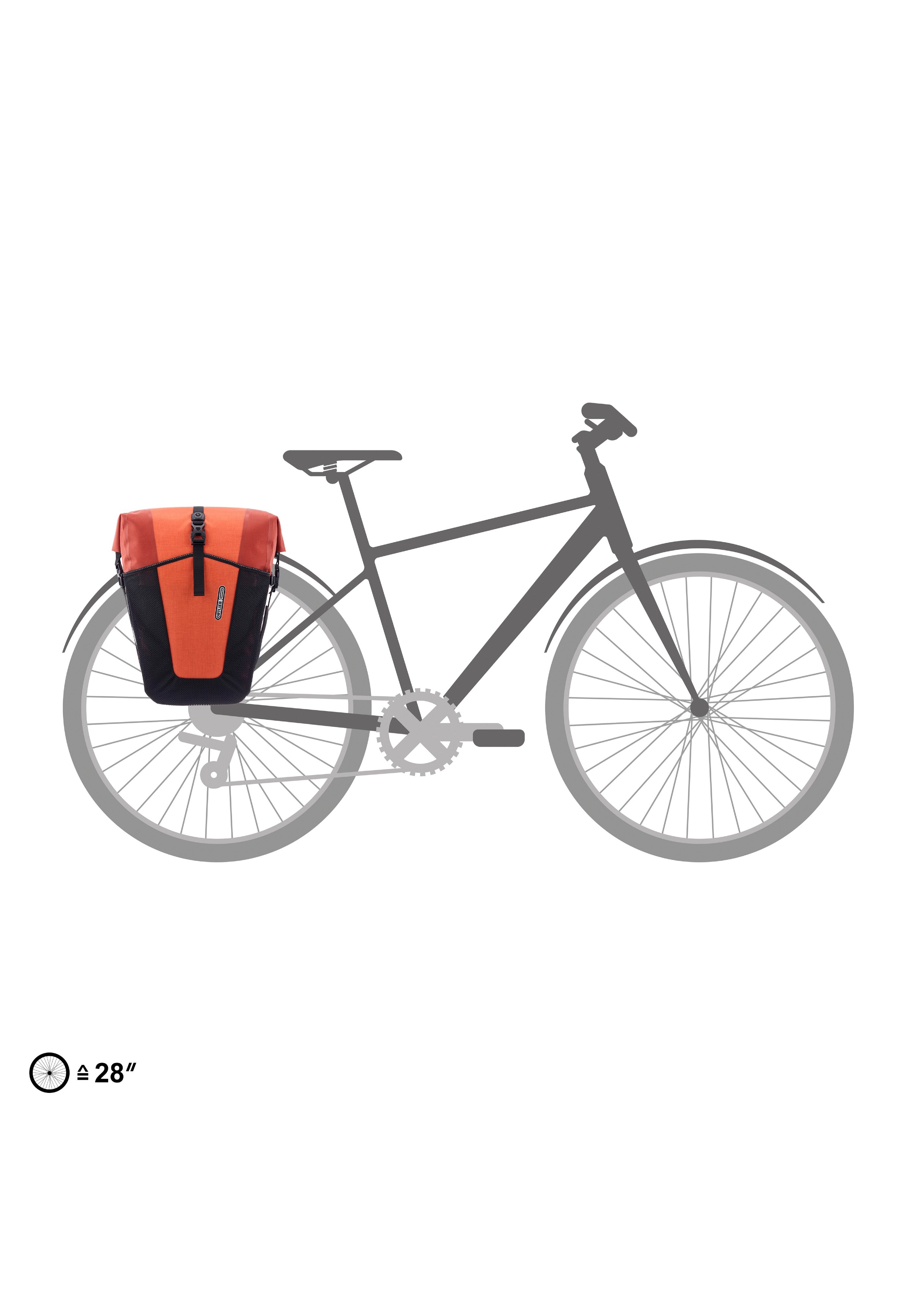 ORTLIEB Back-Roller XL Plus QL2.2 Paar Salsa/Dark Chili Fahrradtasche
