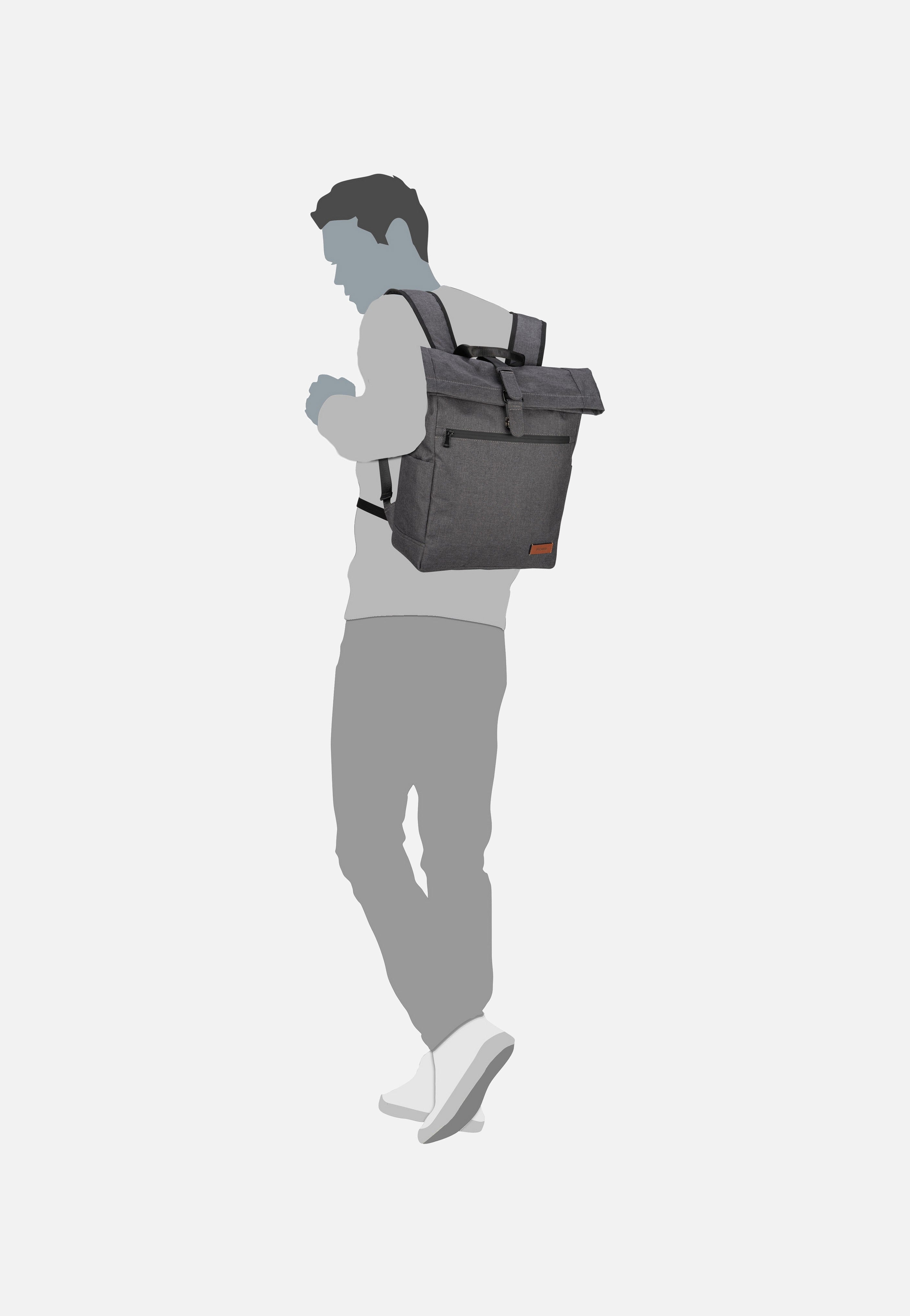 Picard - Go Eco 2972 Anthrazit - Rolltop Backpack | Men-Image