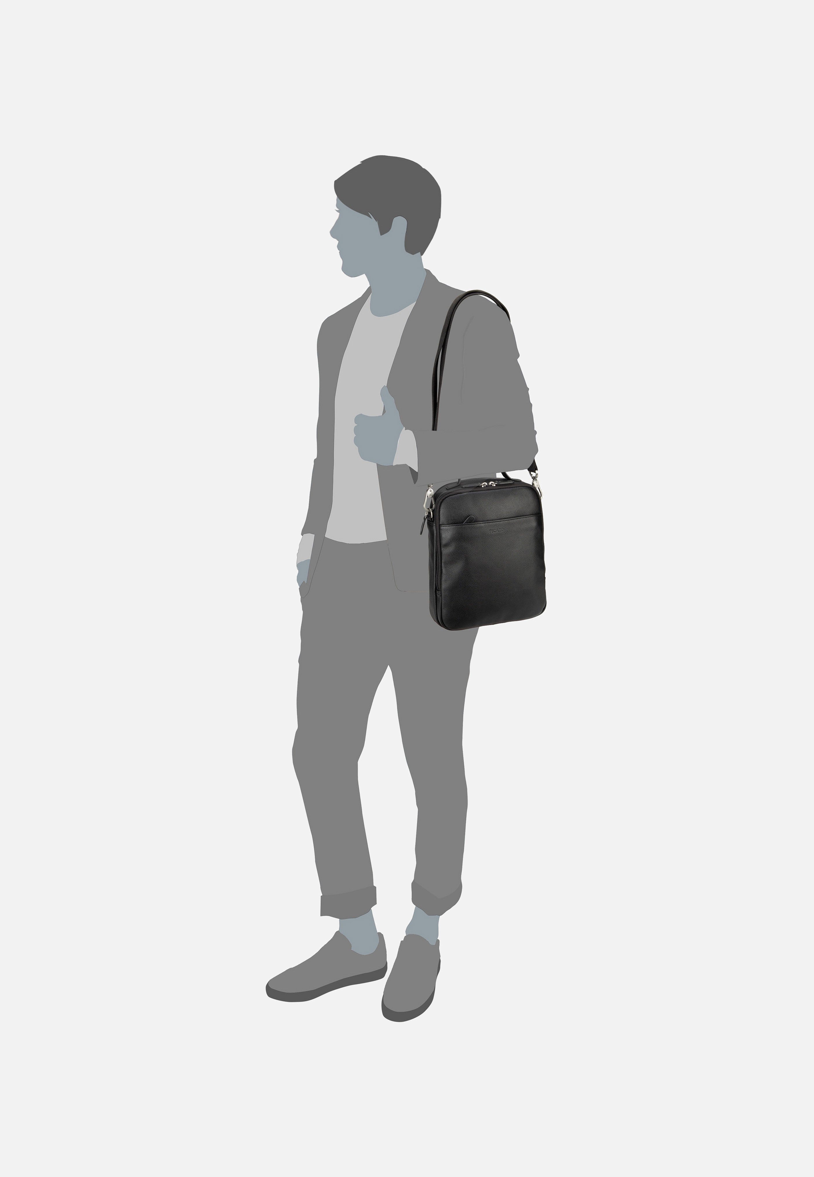 Picard - Milano 7213 Schwarz - Crossbody Bag | Men-Image