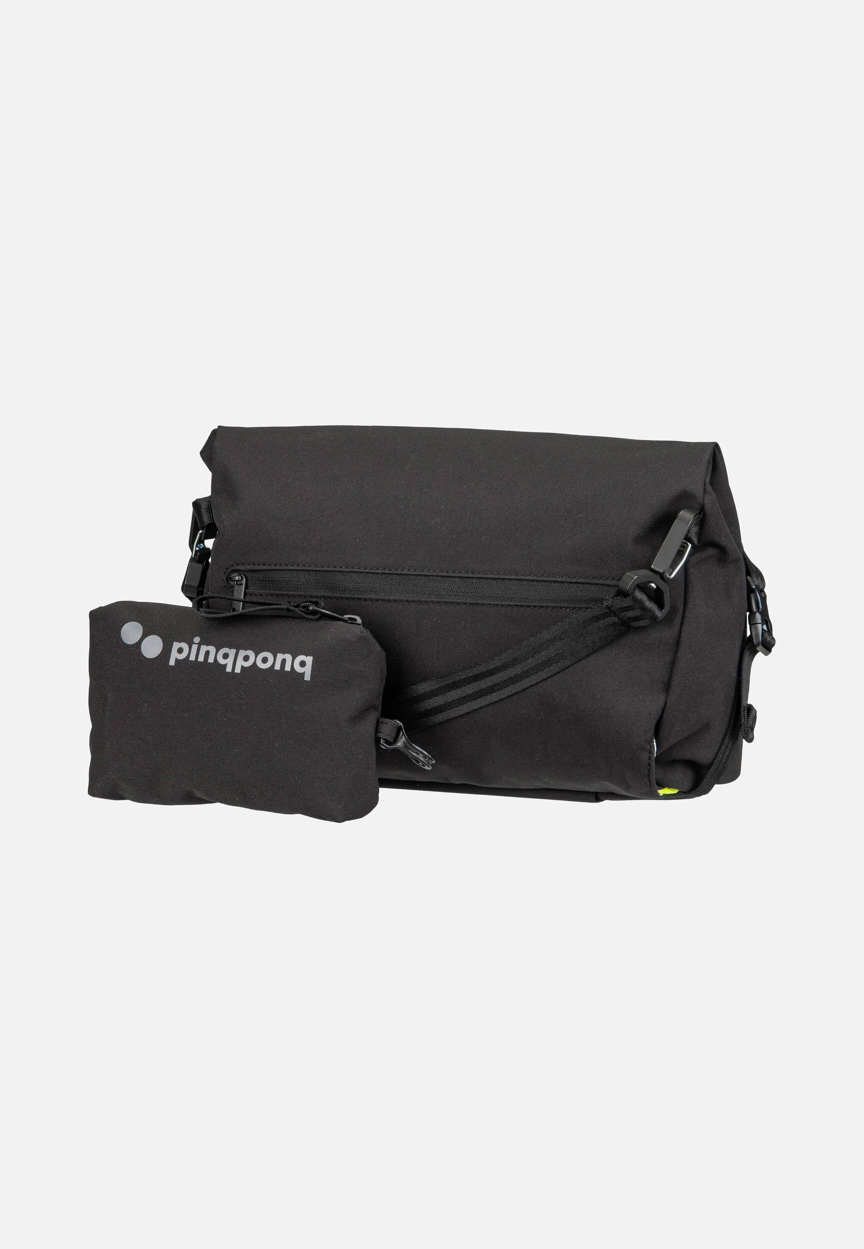 pinqponq Aksel Solid Black Umhängetasche