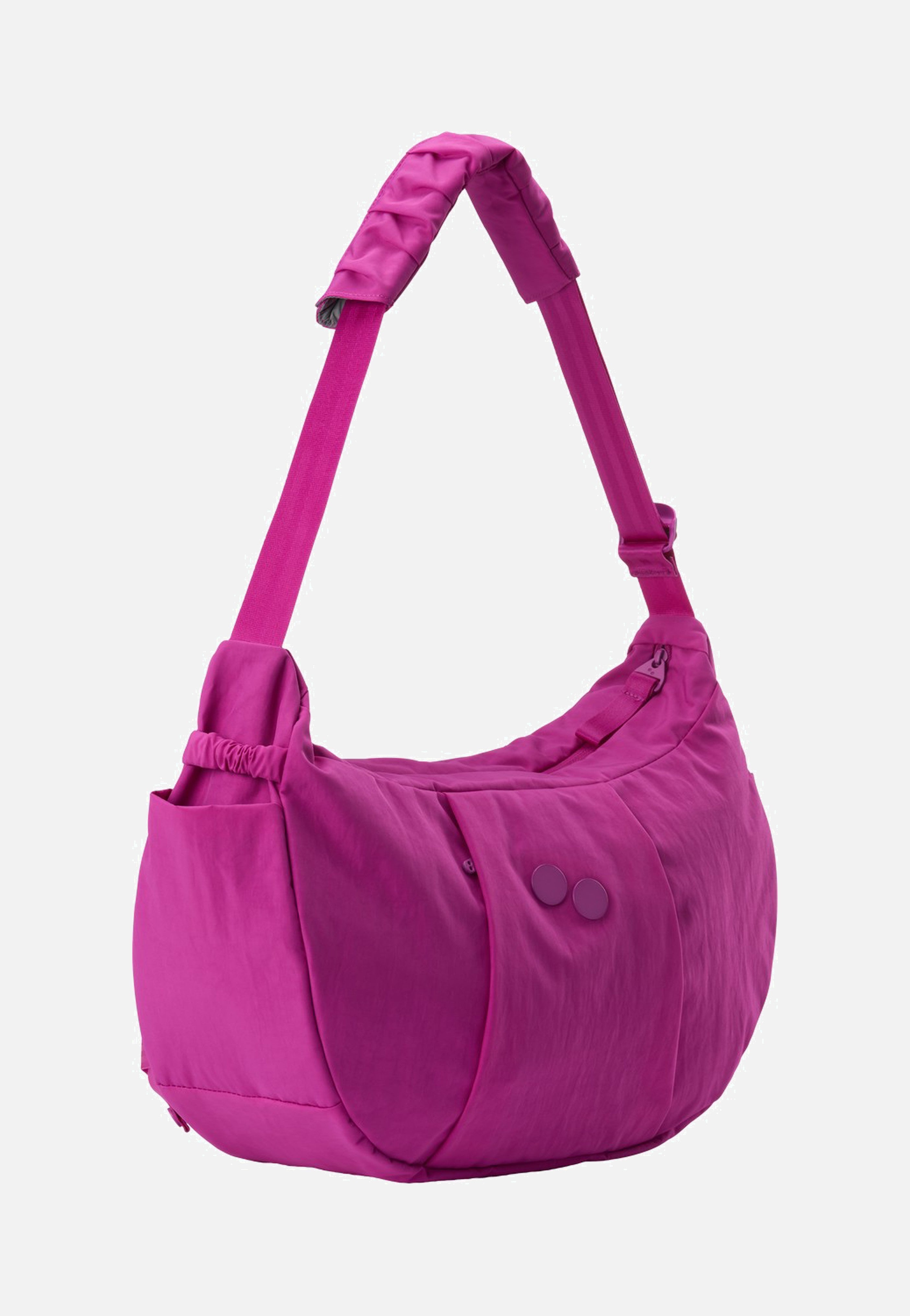 pinqponq Krumm Large Crinkle Fuchsia Hobo Bag