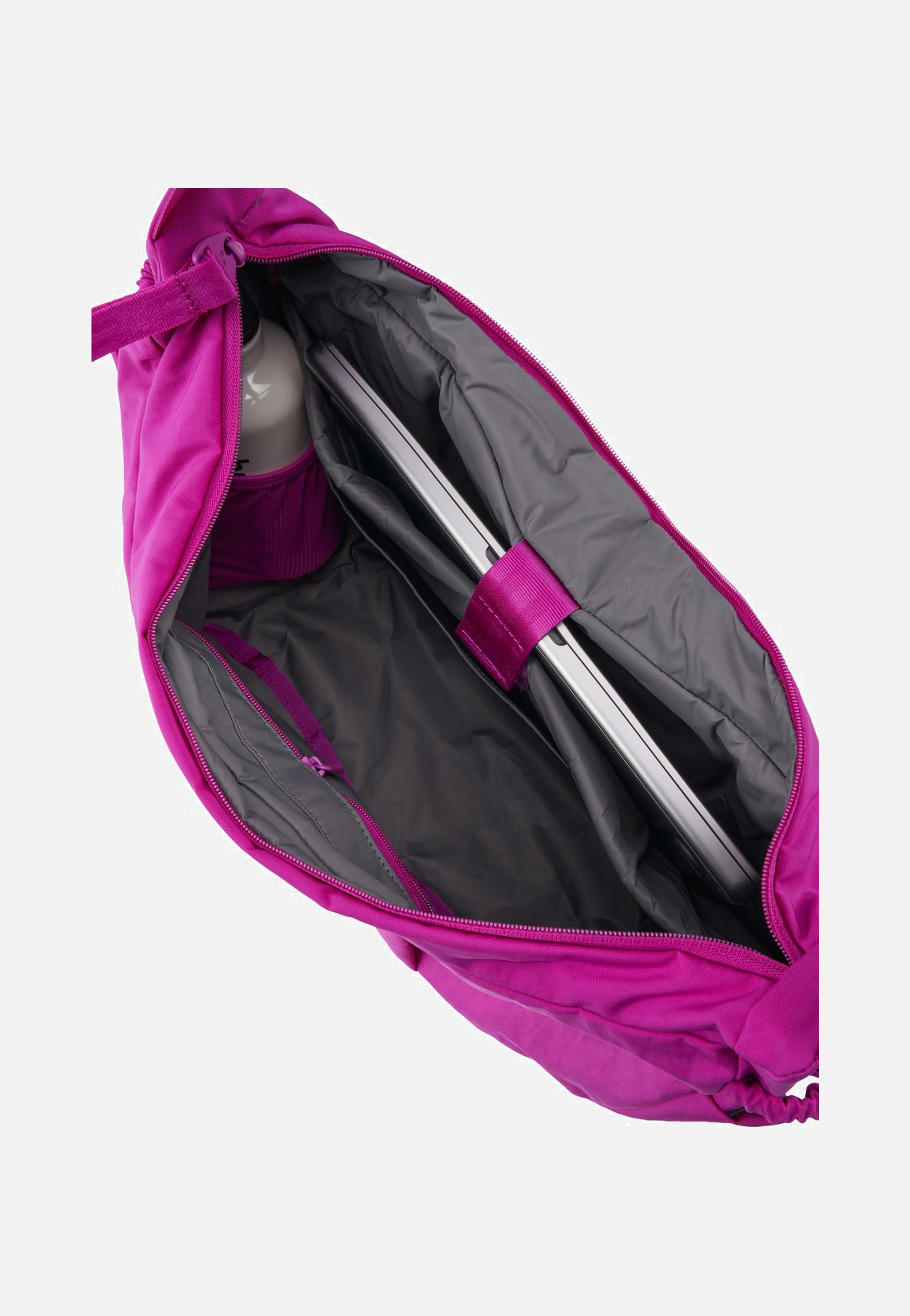 pinqponq Krumm Large Crinkle Fuchsia Hobo Bag
