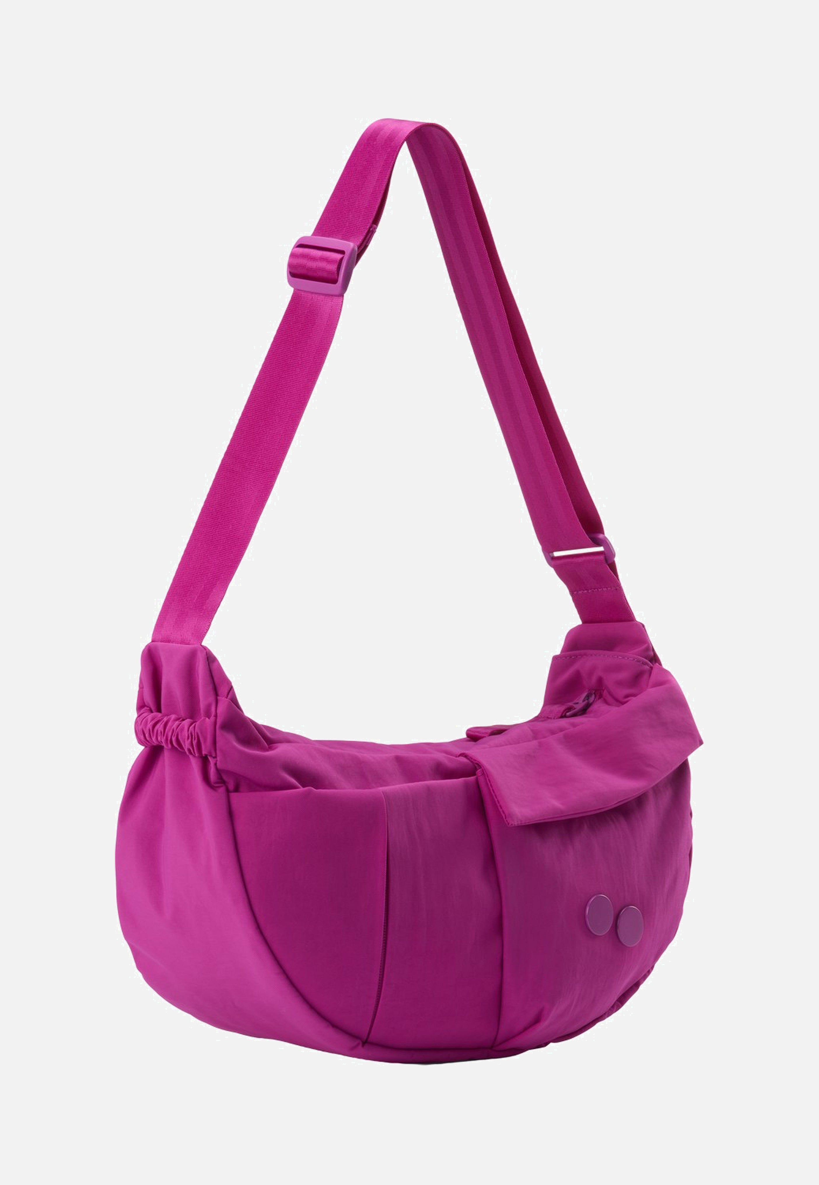 pinqponq Krumm Medium Crinkle Fuchsia Crossbody Bag