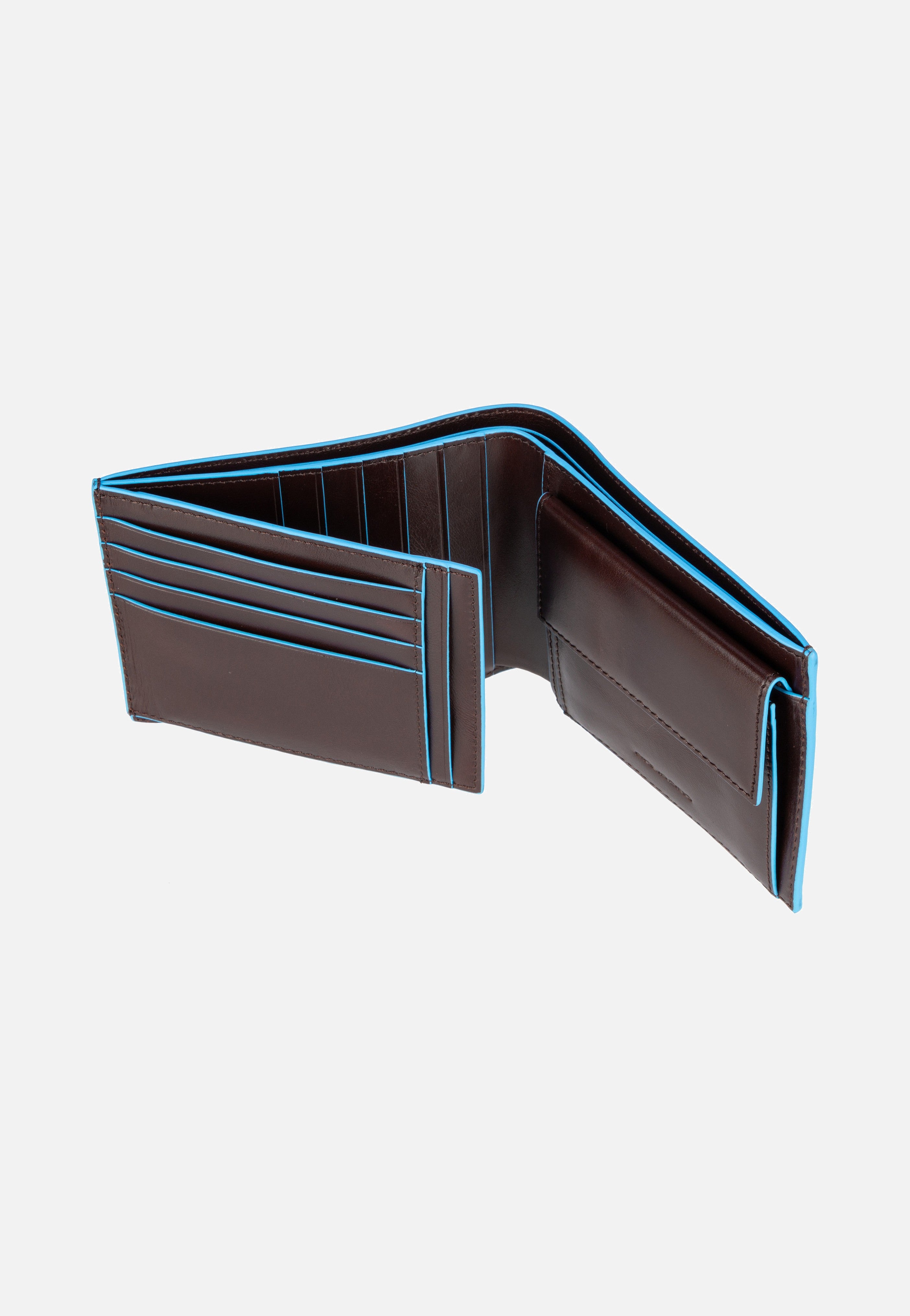 Piquadro - Blue Square Wallet 1240 RFID Mogano - Wallet | Men-Image