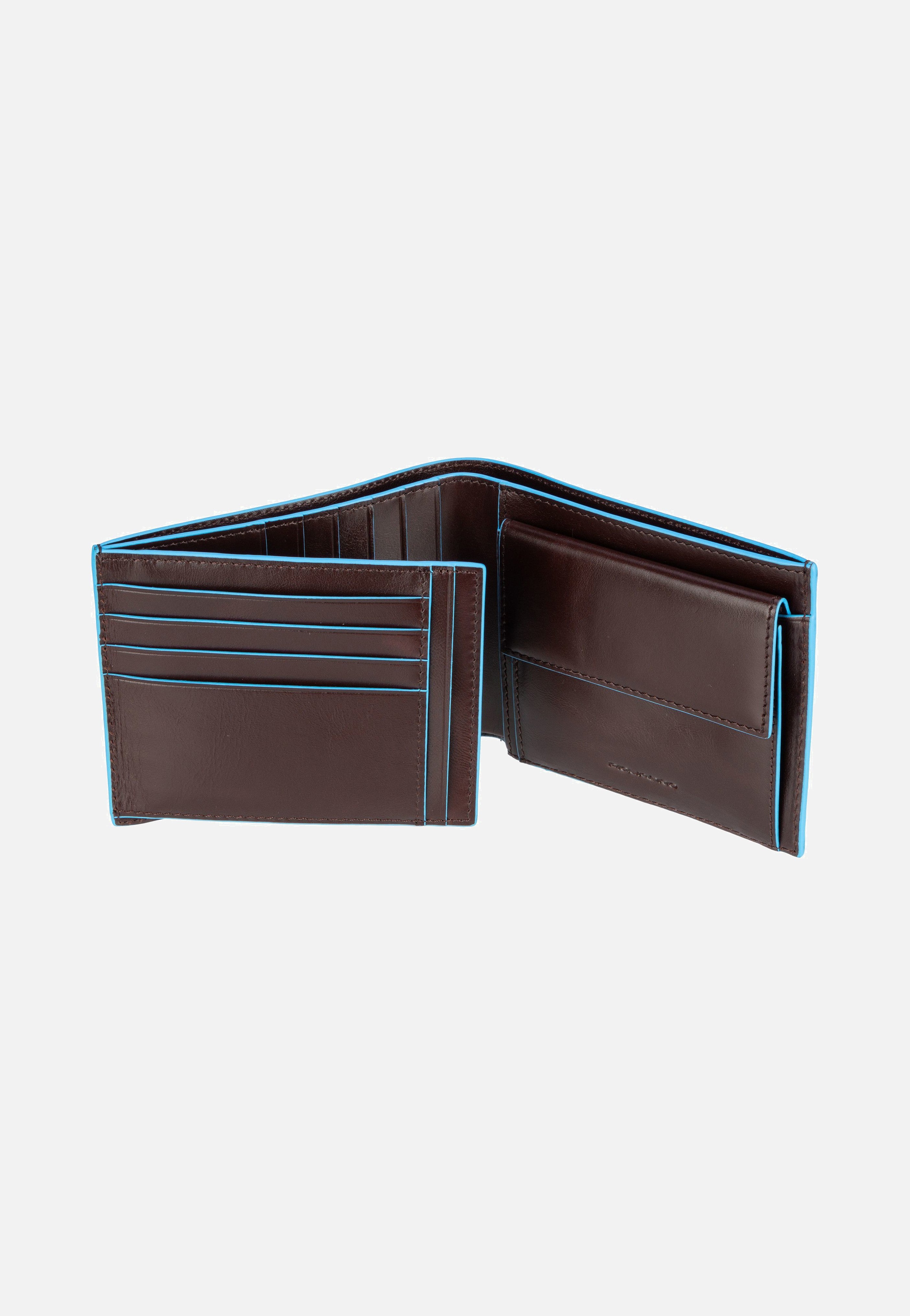 Piquadro - Blue Square Wallet 1240 RFID Mogano - Wallet | Men-Image