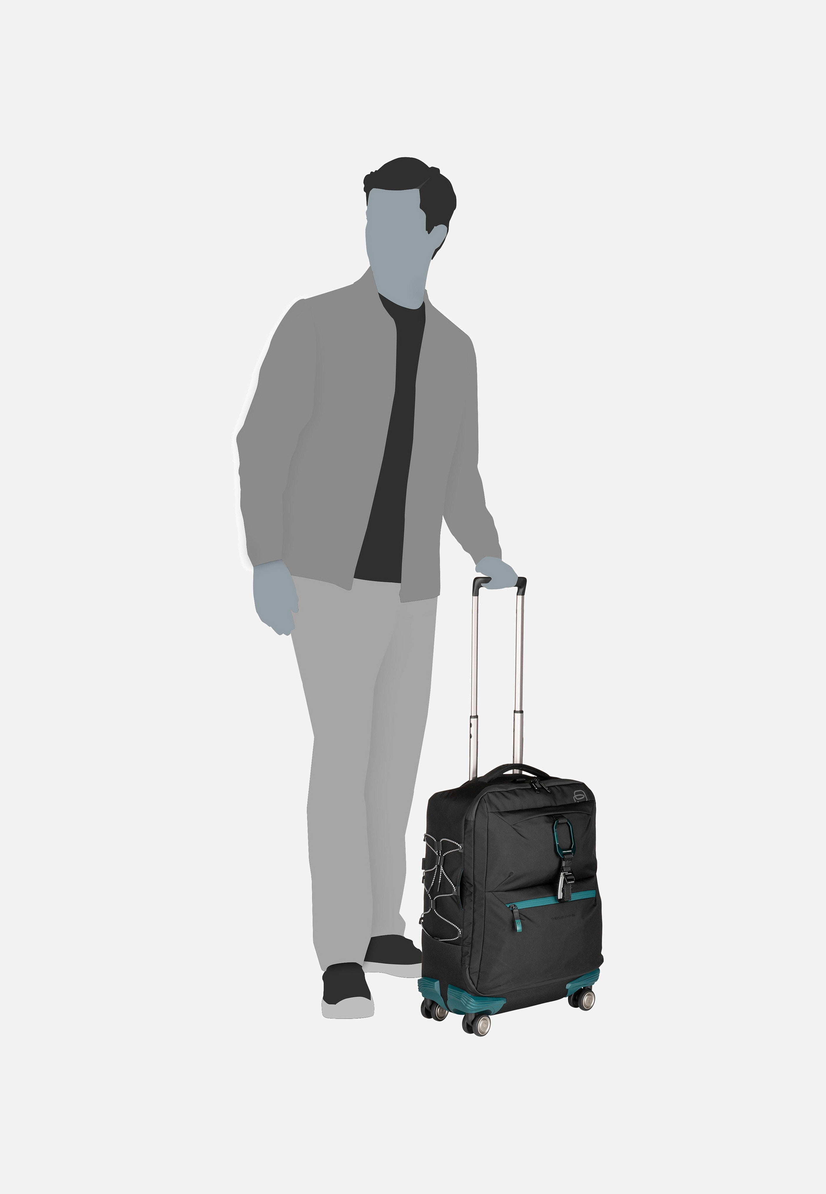 Piquadro - Corner 2.0 Cabin Spinner 6377 Nero - Suitcase | Neutral-Image