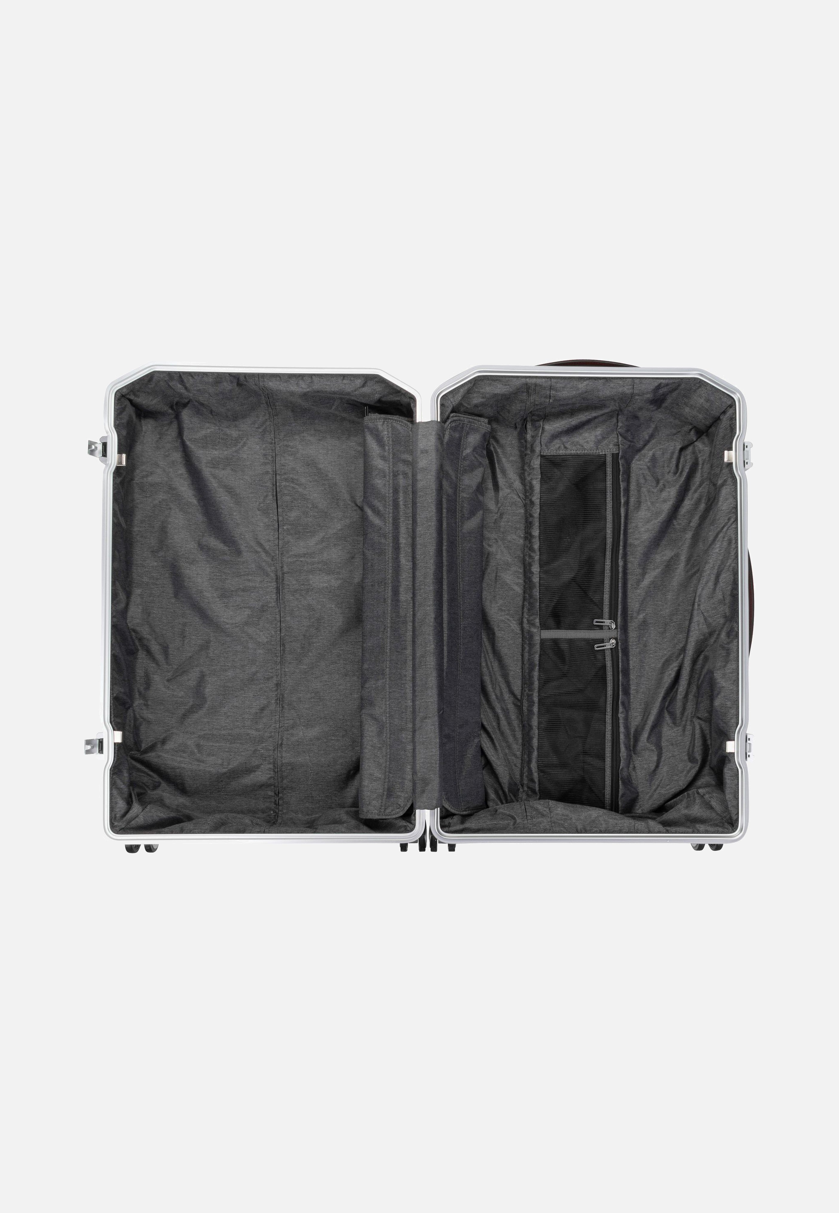 Piquadro PQ Alu Big Size Spinner Grigio-Cuoio Koffer