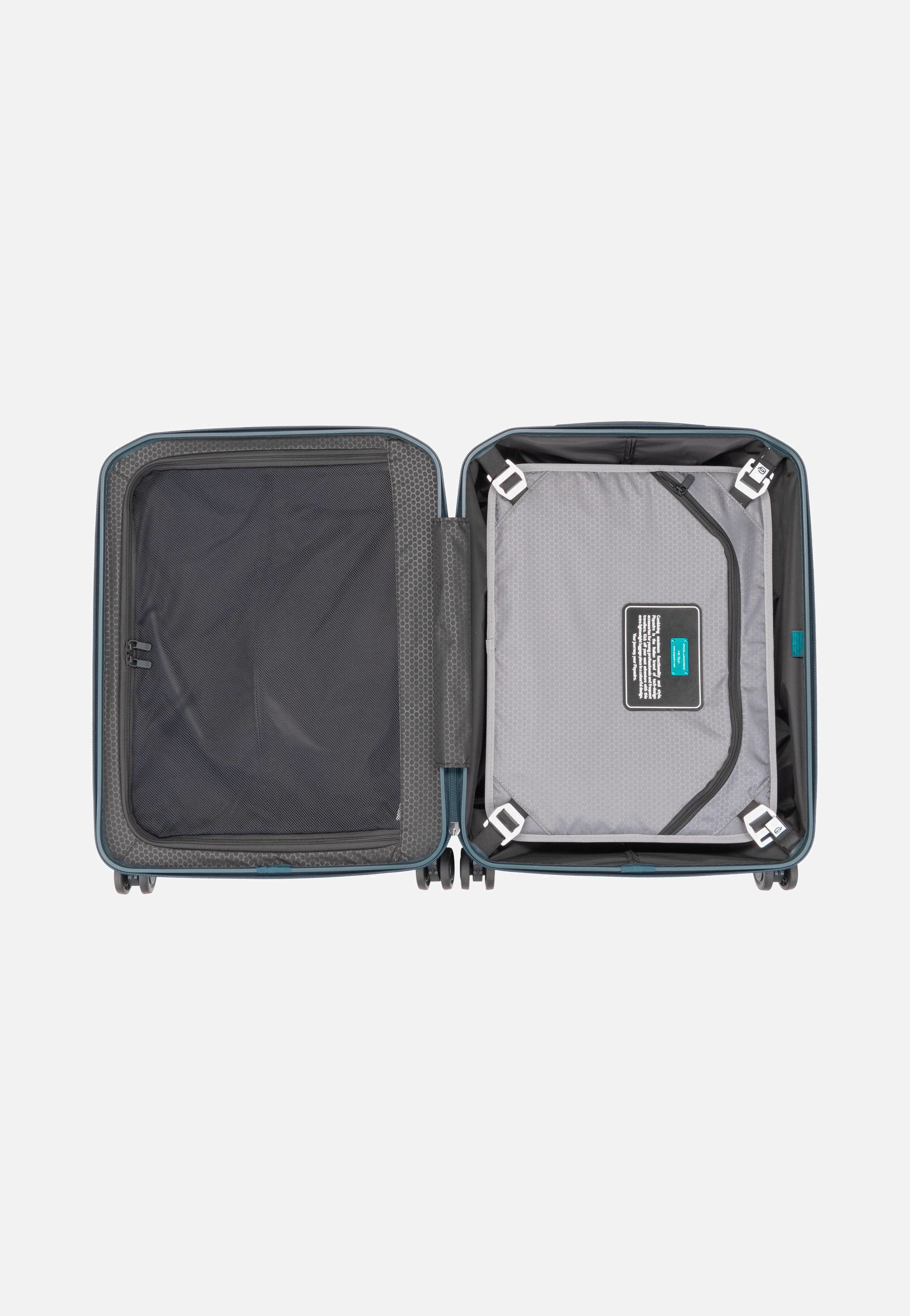 Piquadro - PQ Light Slim Cabin Spinner 4425 Blu Opaco - Suitcase | Neutral-Image