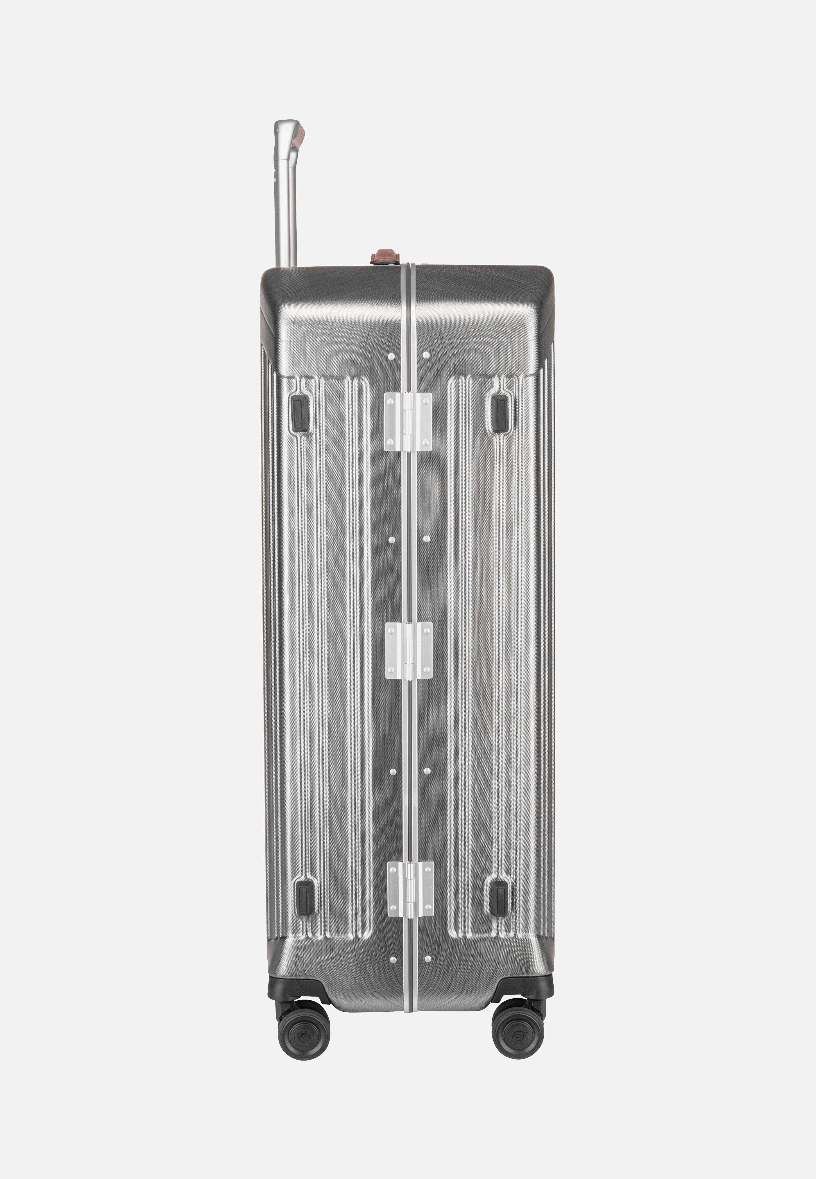 Piquadro - PQ-LM Big Spinner 4428 Nero-Cuoio - Suitcase | Neutral-Image